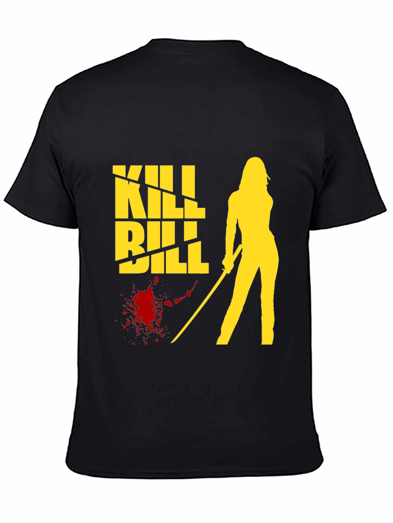Kill Bill Graphic Tee - Black Cotton T-Shirt