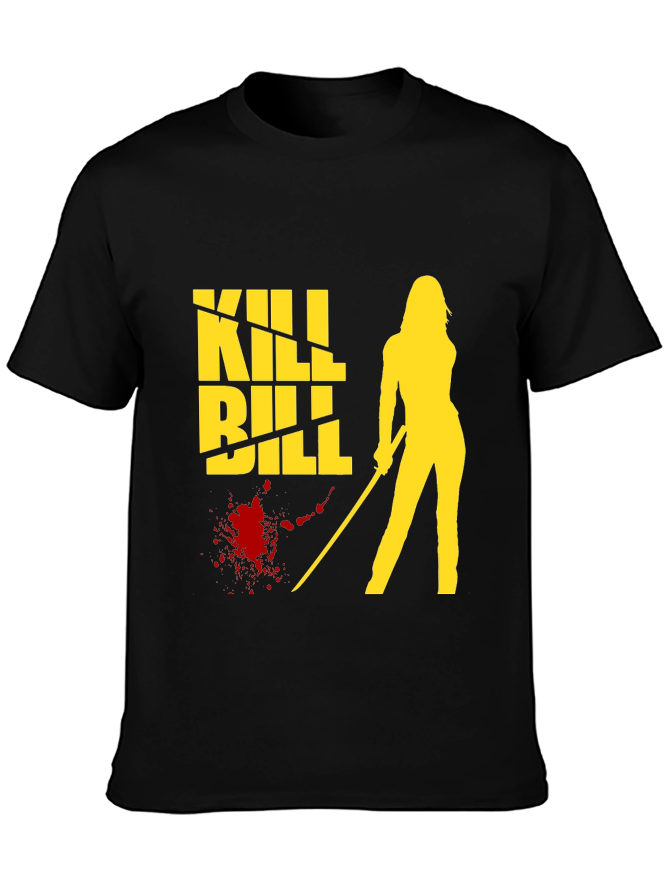 Kill Bill Graphic Tee - Black Cotton T-Shirt
