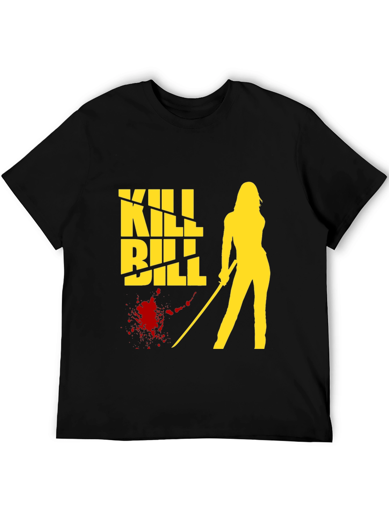 Kill Bill Graphic Tee - Black Cotton T-Shirt