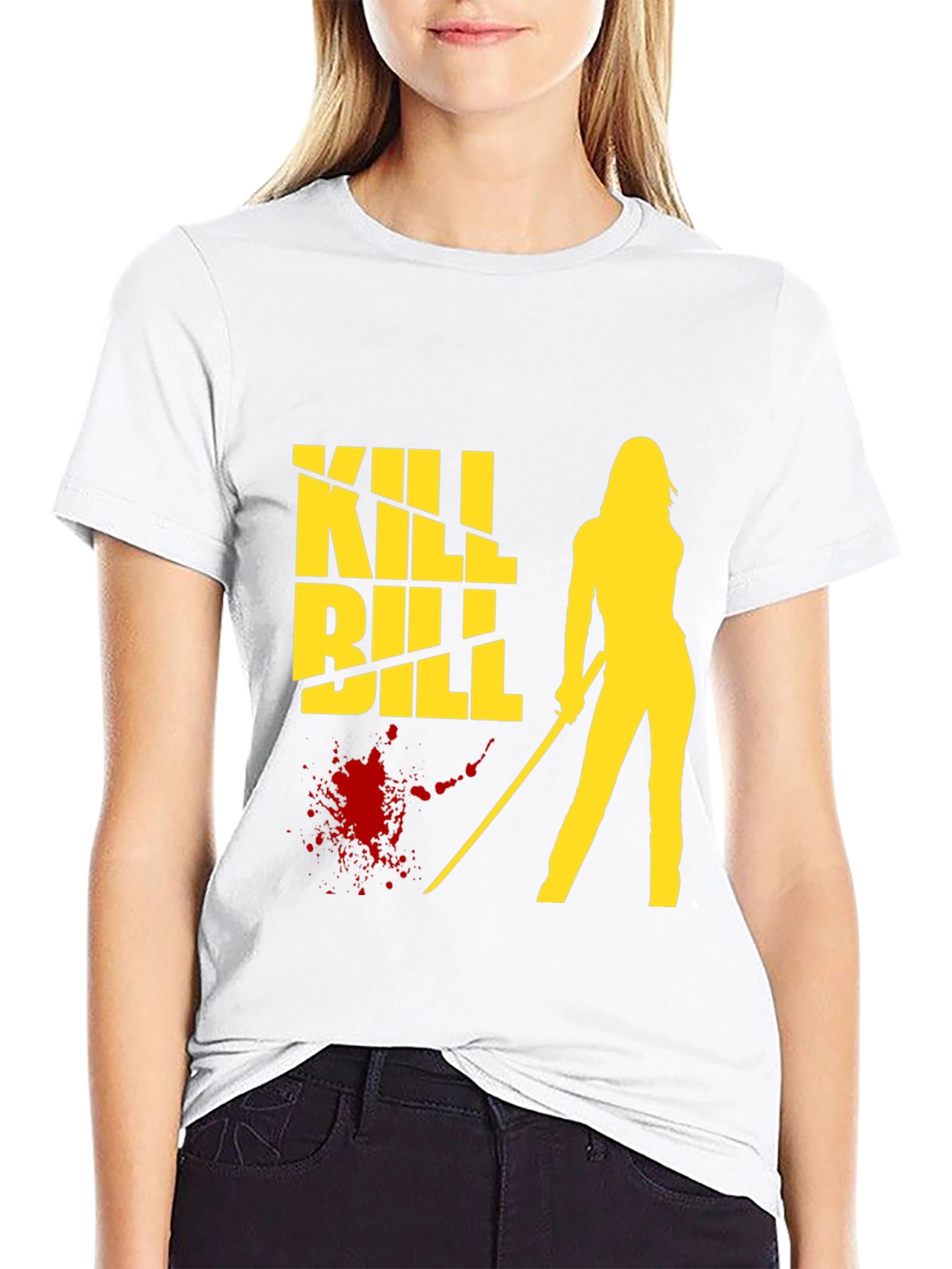 Kill Bill Graphic Tee - Black Cotton T-Shirt