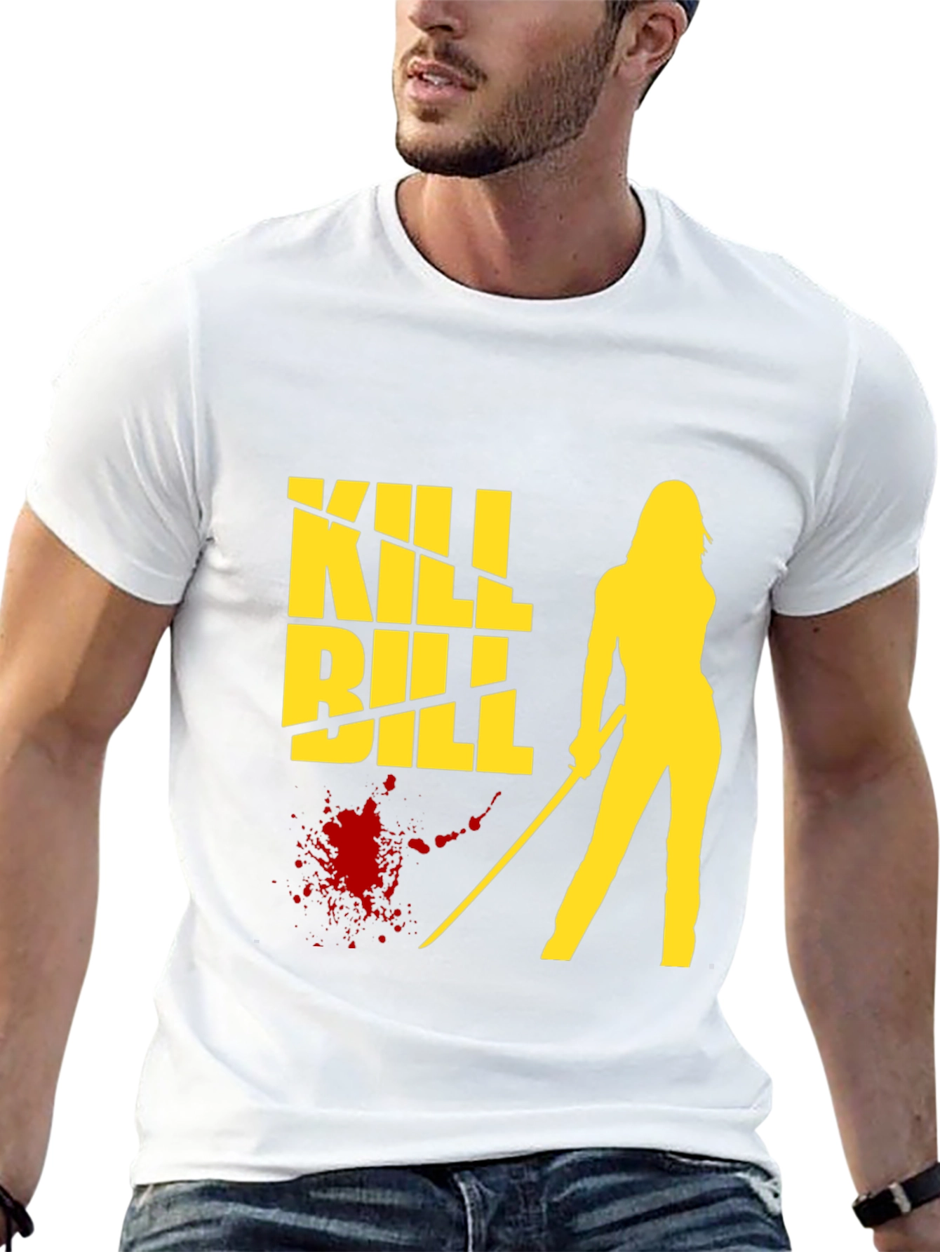 Kill Bill Graphic Tee - Black Cotton T-Shirt