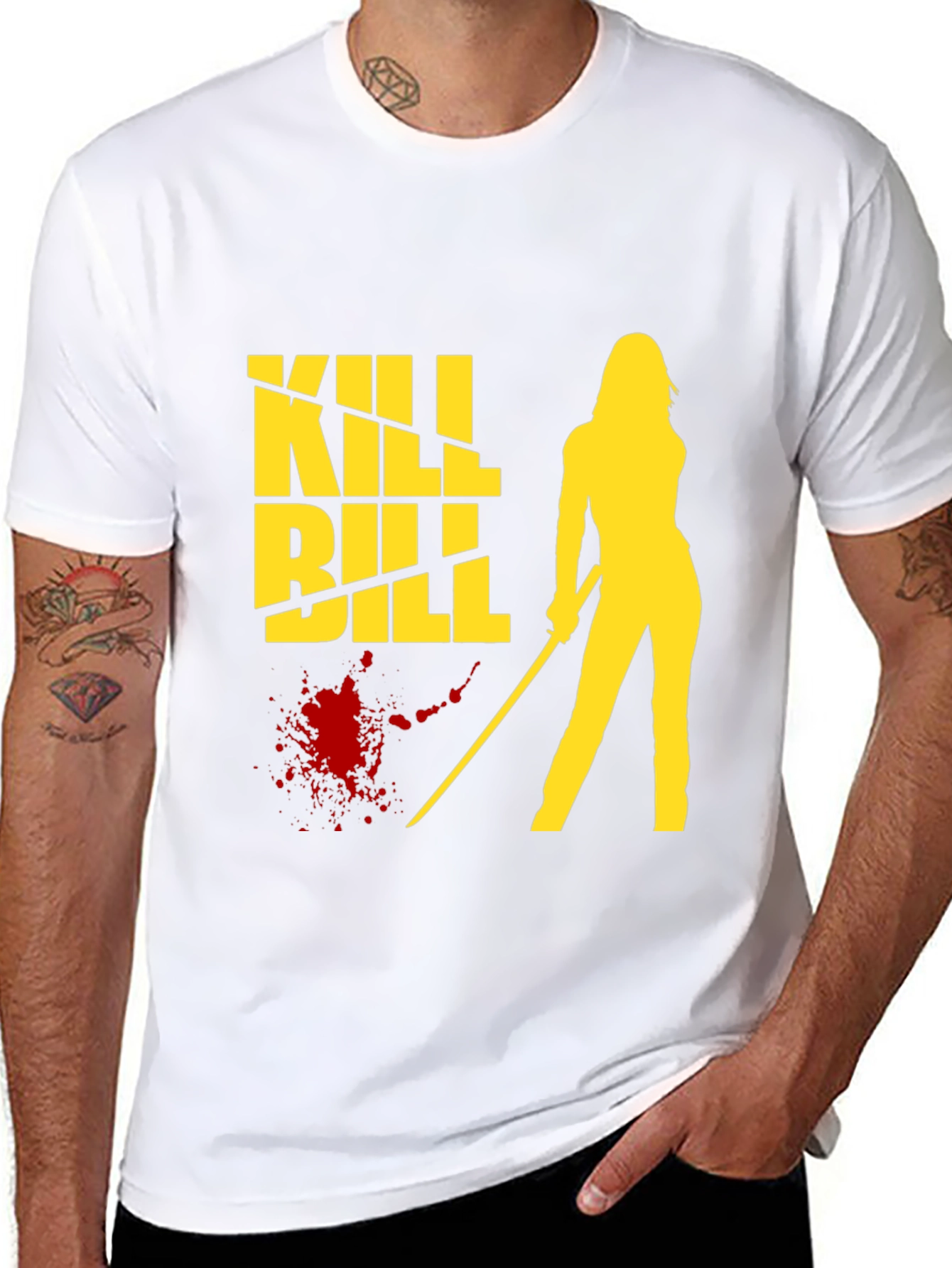 Kill Bill Graphic Tee - Black Cotton T-Shirt