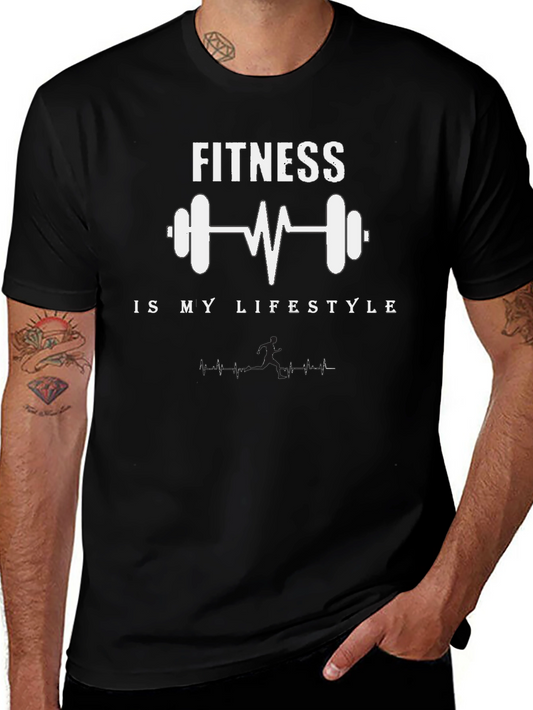 Fitness is My Lifestyle T-Shirt - Gym Workout Motivation