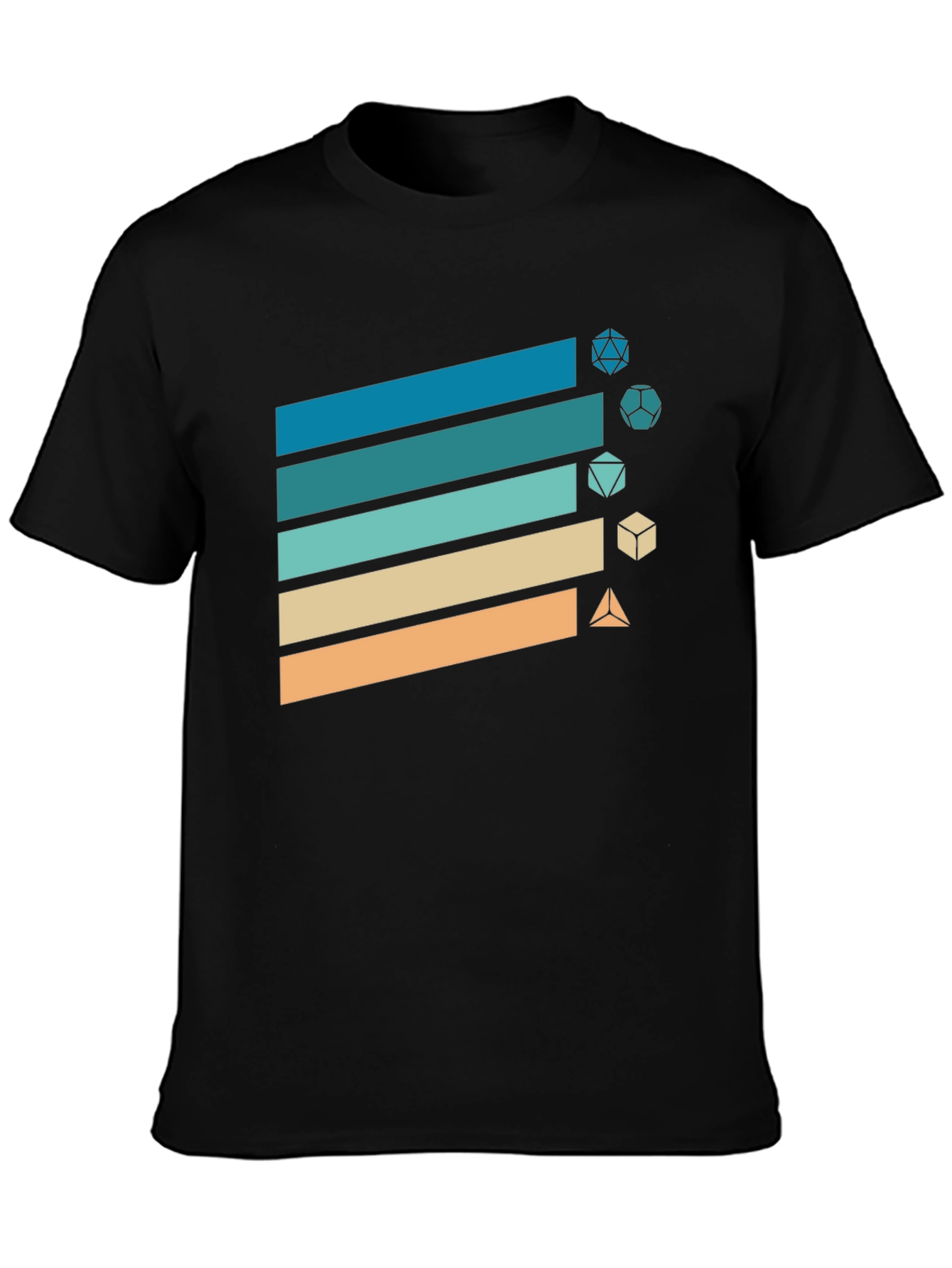Retro Gaming Dice T-Shirt - D&D Style