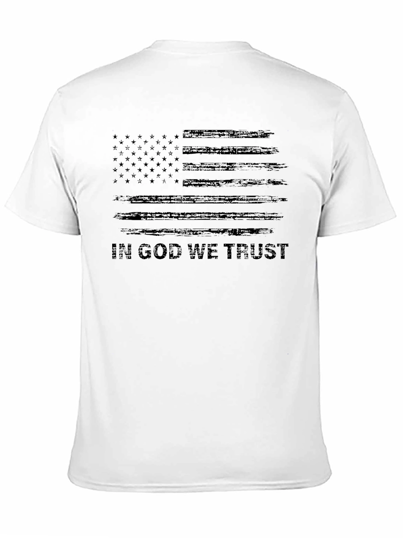 Distressed American Flag In God We Trust T-Shirt