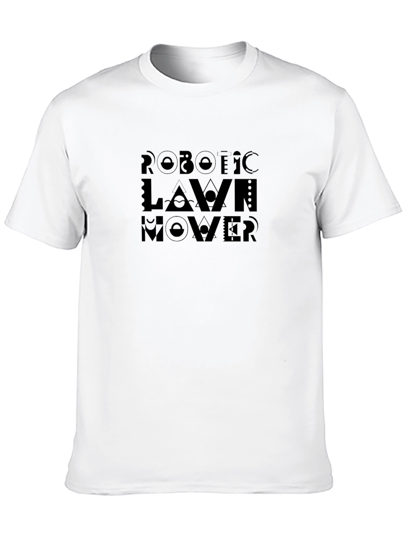 Robotic Lawn Mower T-Shirt - Black Graphic Tee