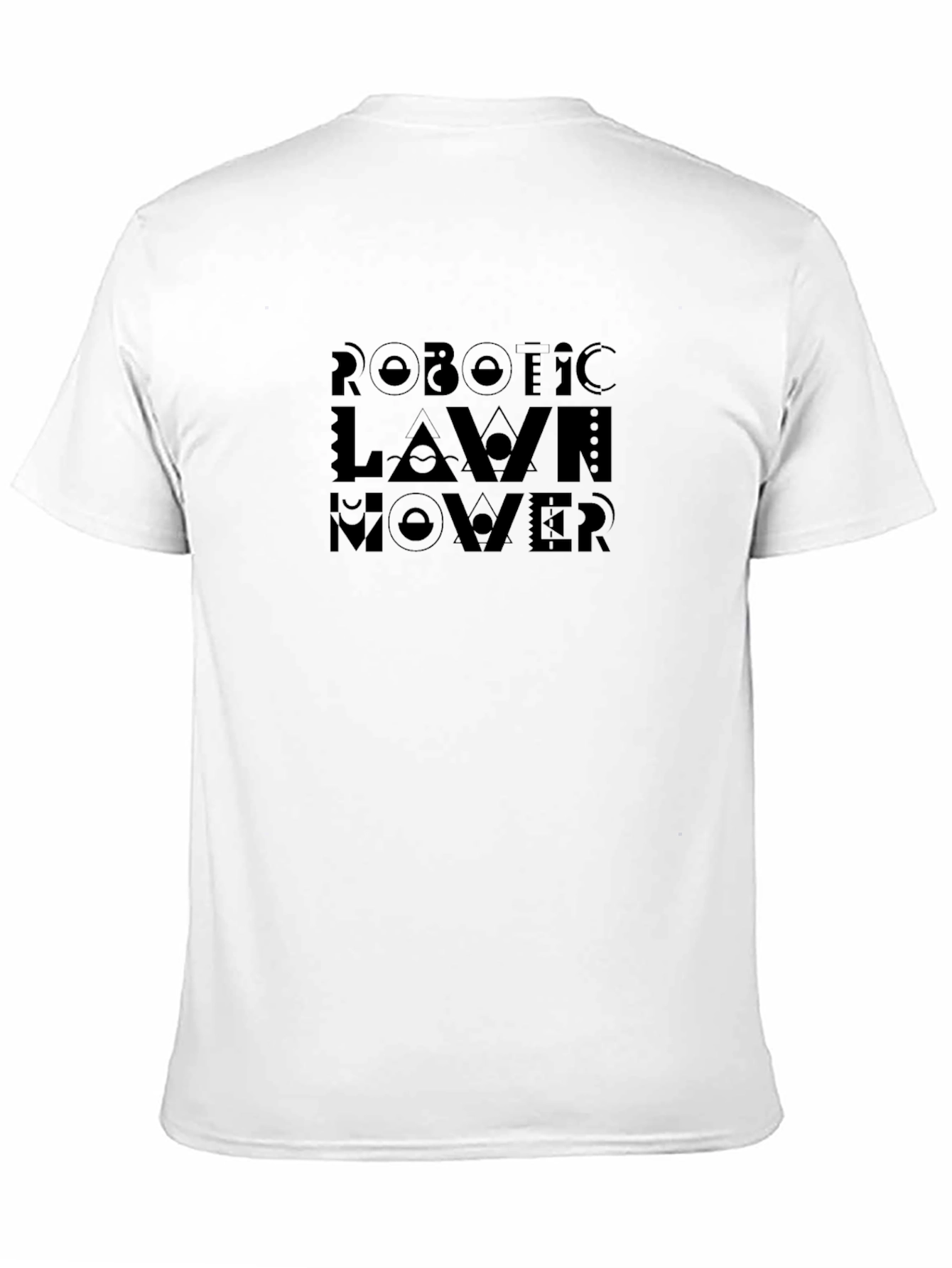 Robotic Lawn Mower T-Shirt - Black Graphic Tee