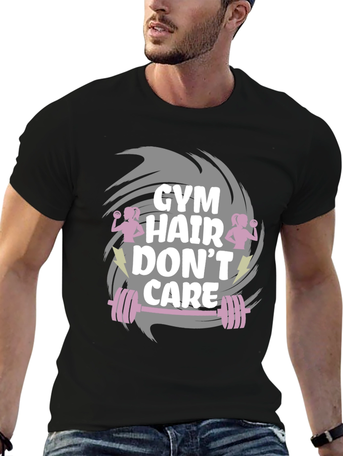Gym Hair Dont Care T-Shirt - Workout Apparel