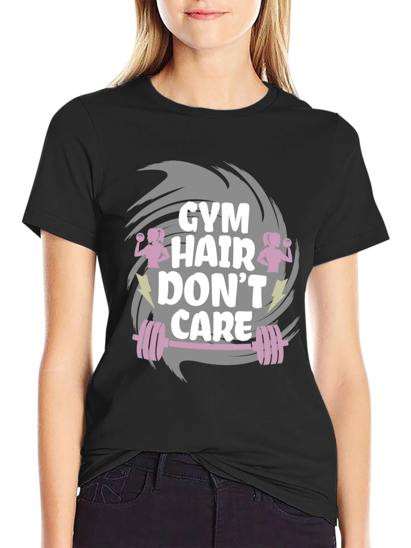 Gym Hair Dont Care T-Shirt - Workout Apparel