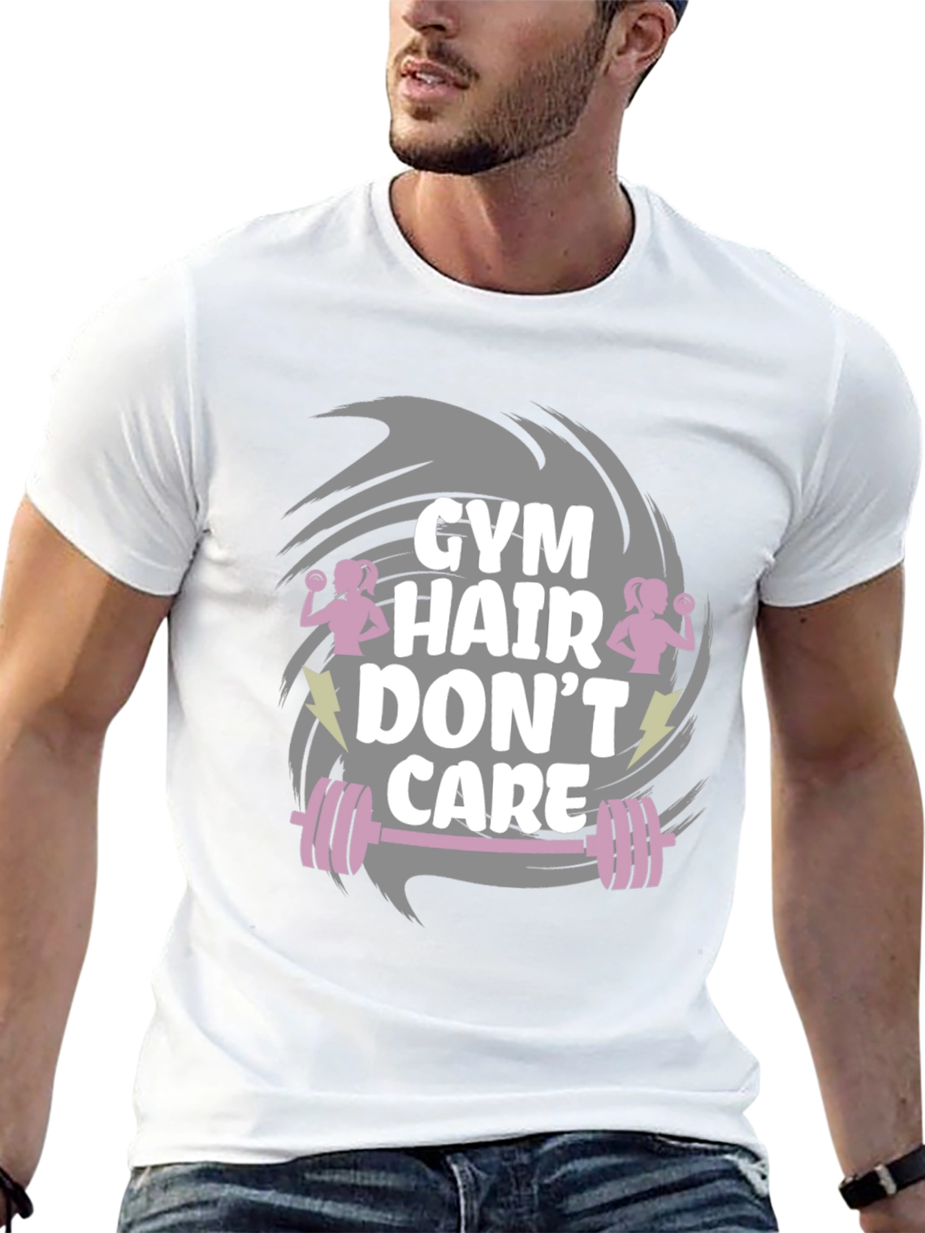 Gym Hair Dont Care T-Shirt - Workout Apparel