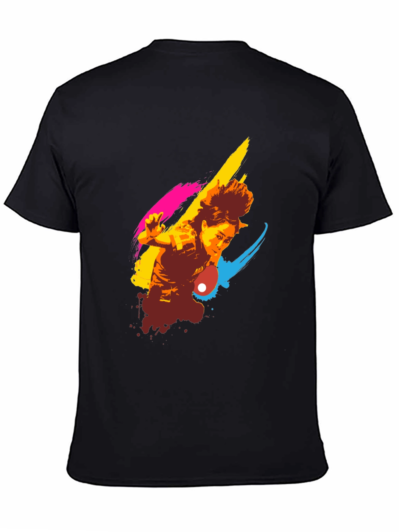 Artistic Table Tennis Player Graphic Tee