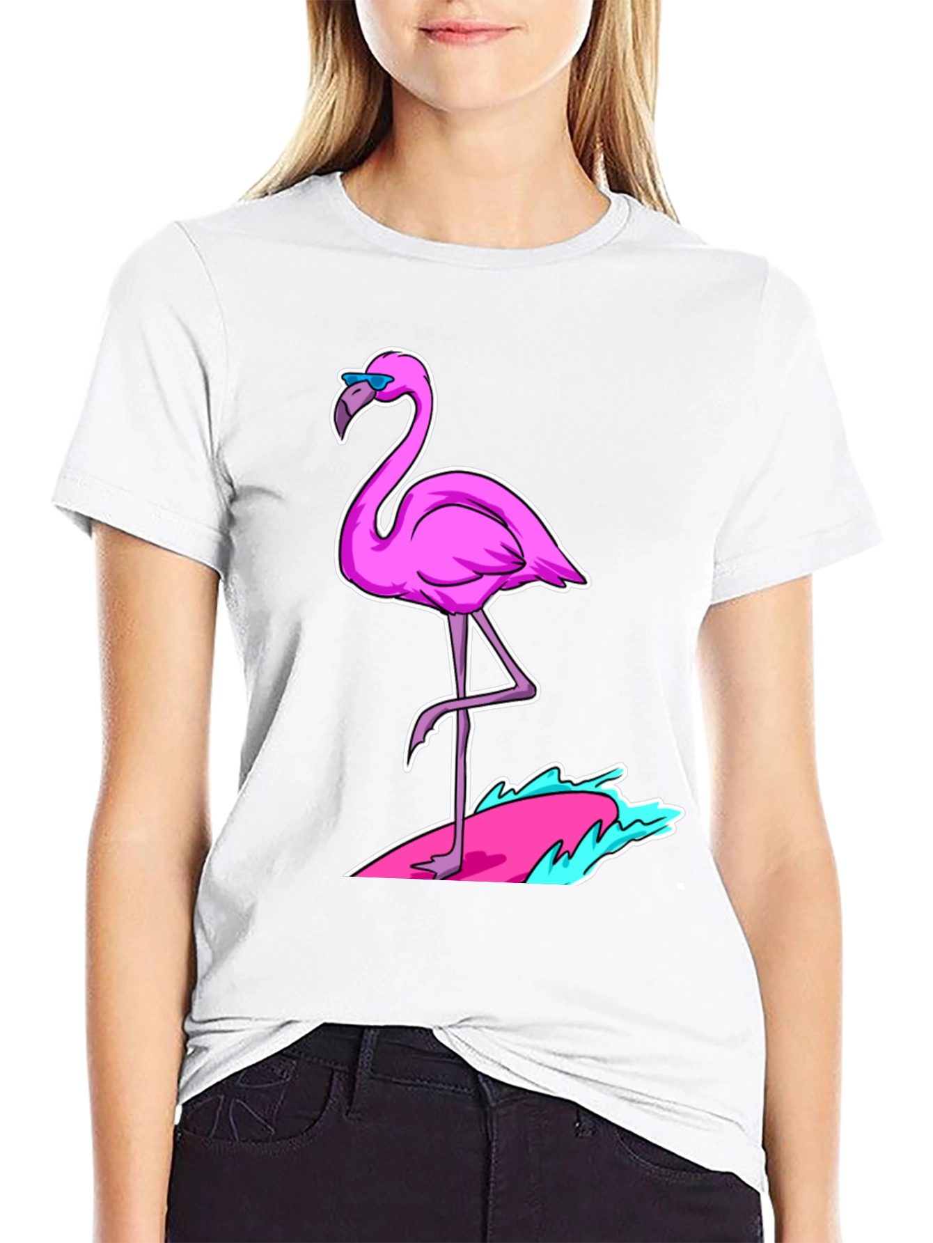 Cool Flamingo Graphic Tee - Tropical Summer Vibes