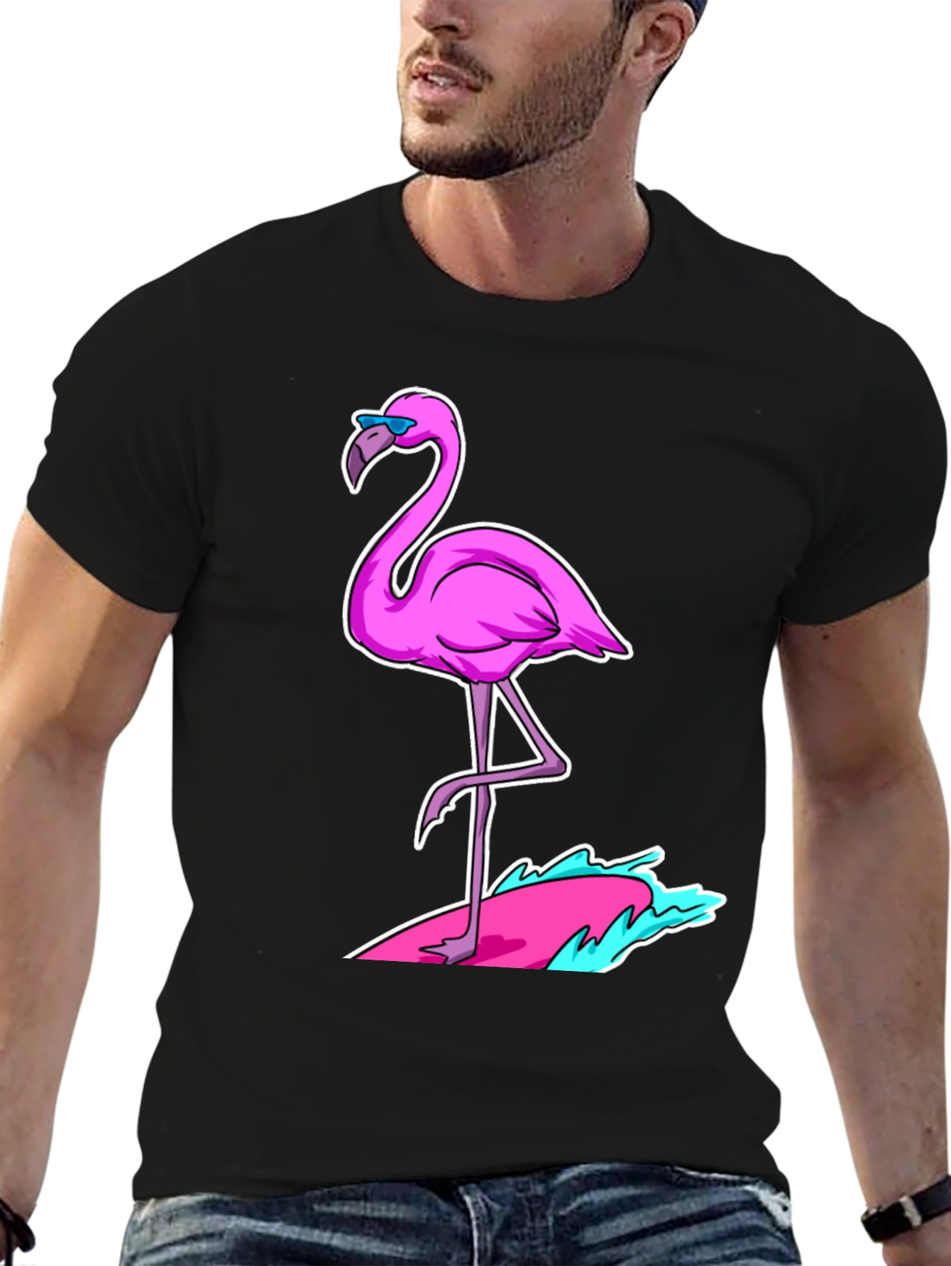 Cool Flamingo Graphic Tee - Tropical Summer Vibes