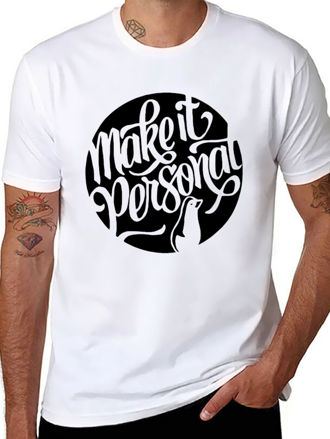 Make it Personal Graphic Tee - Black