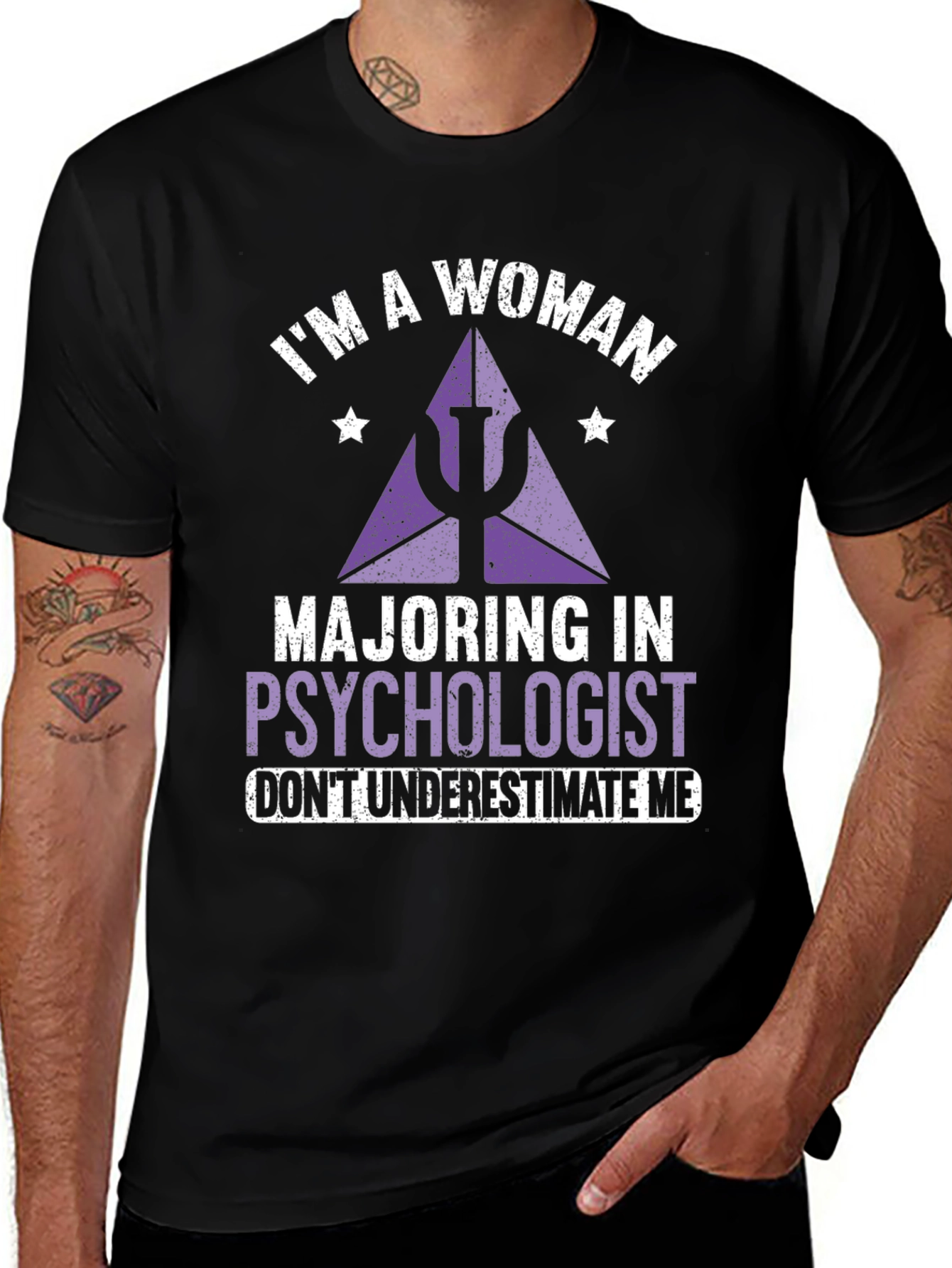 Im A Woman Majoring in Psychologist T-Shirt