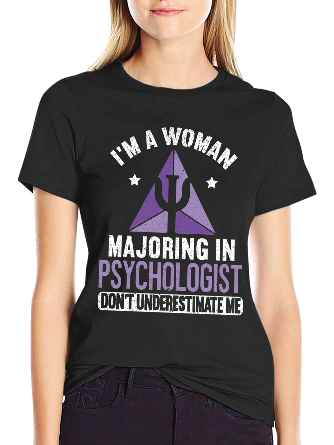 Im A Woman Majoring in Psychologist T-Shirt