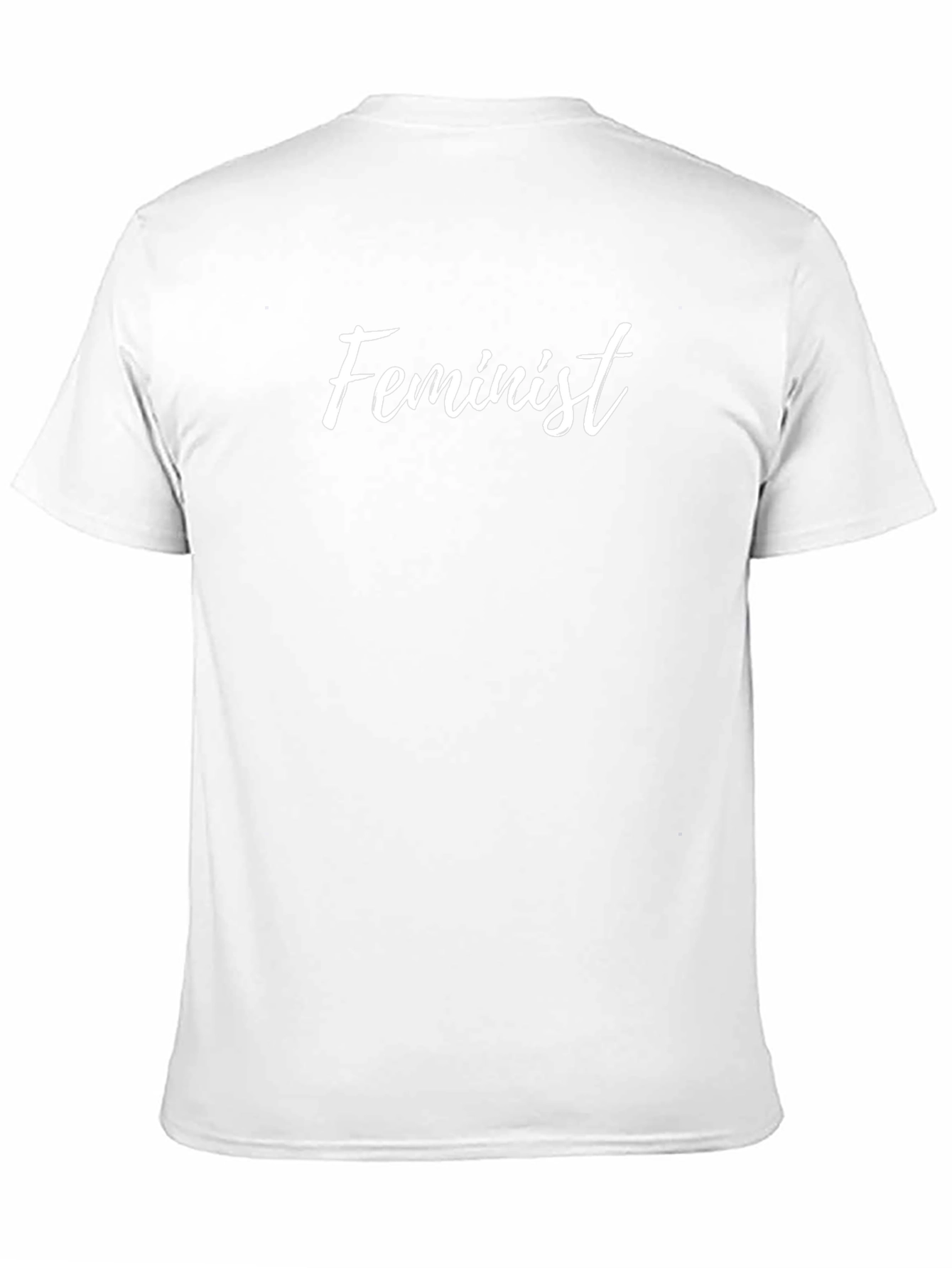 Feminist Graphic Tee - Black Cotton Crew Neck T-Shirt