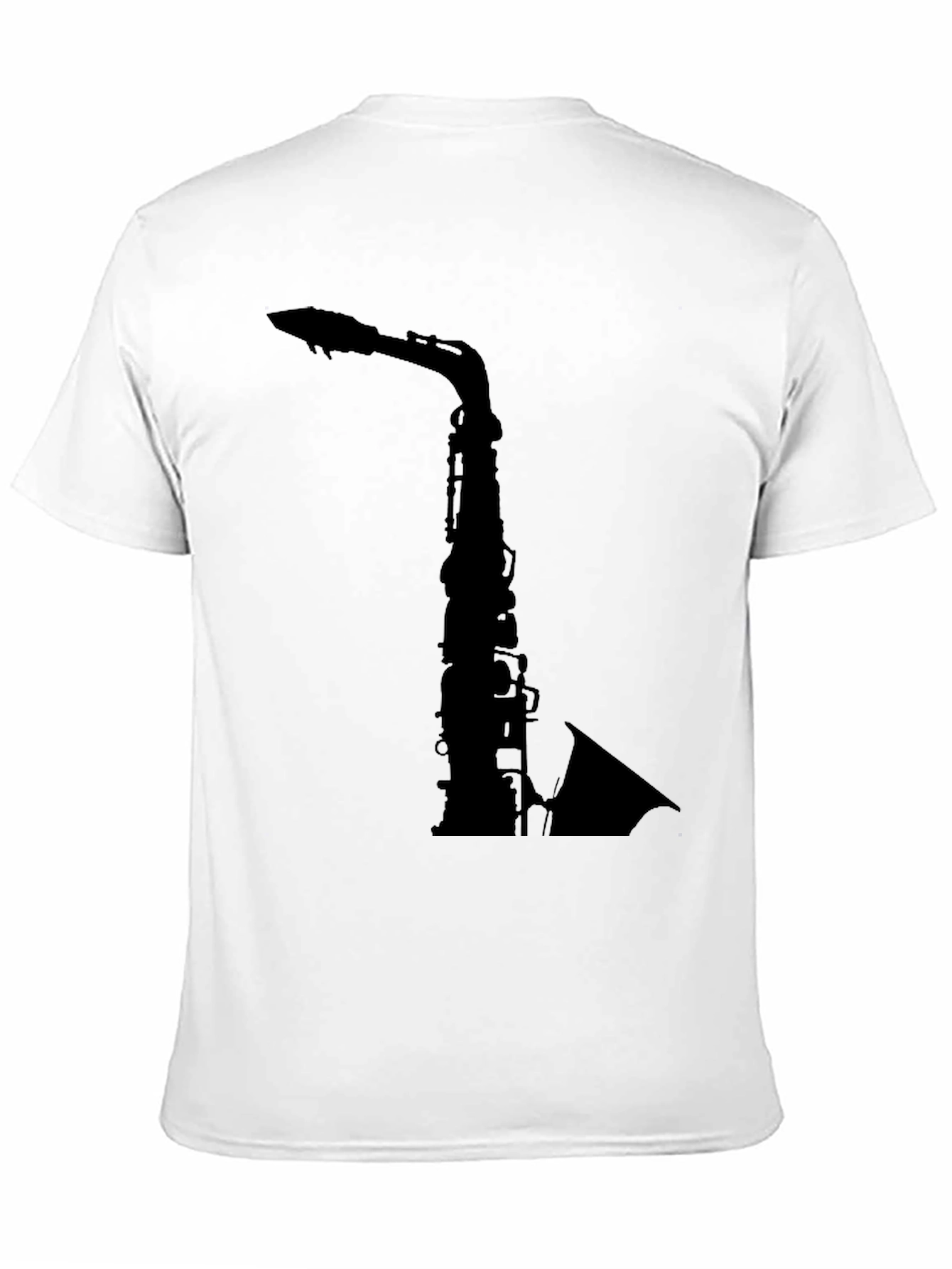 Saxophone Silhouette T-Shirt - Cool Music Tee