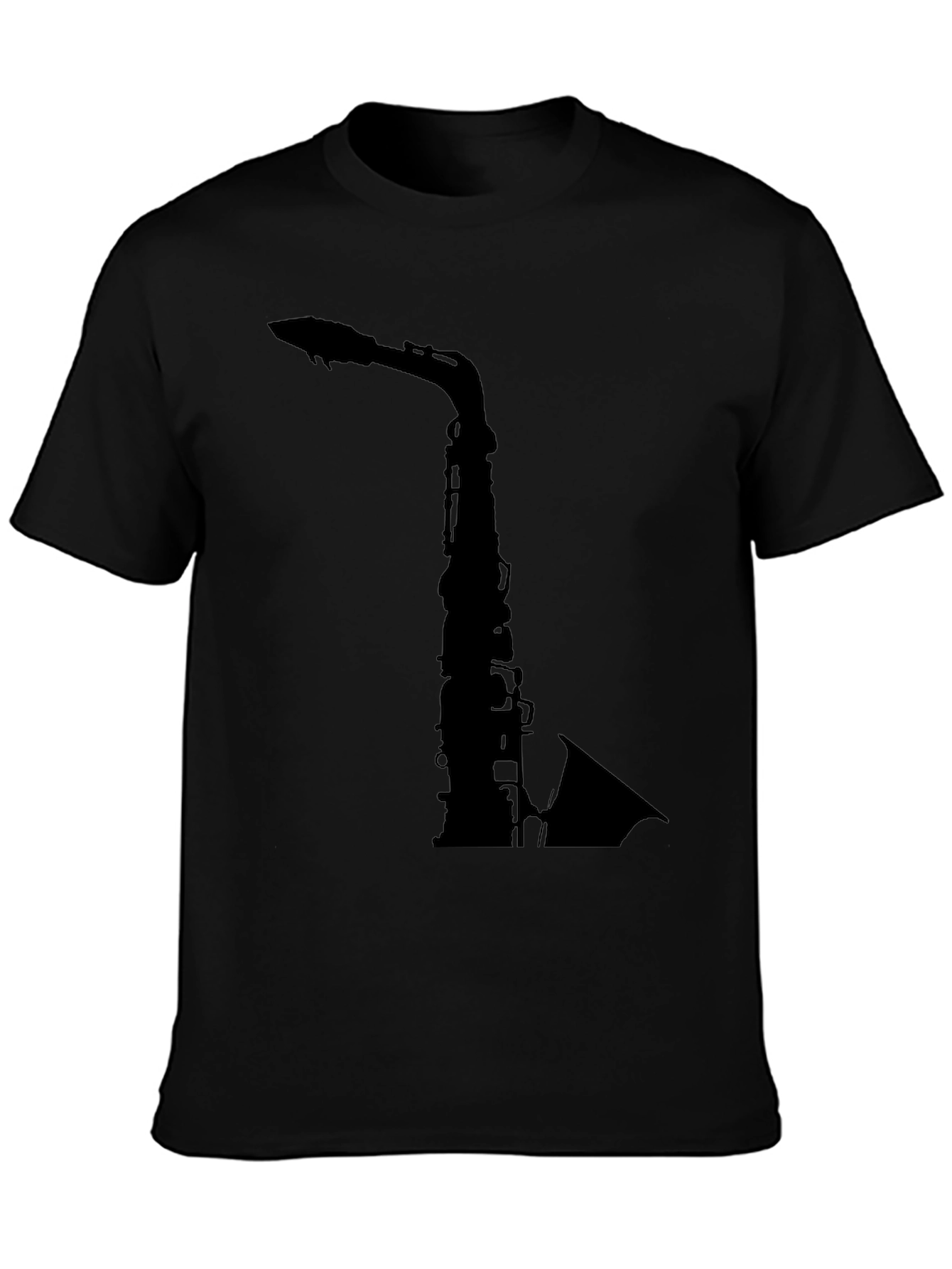 Saxophone Silhouette T-Shirt - Cool Music Tee