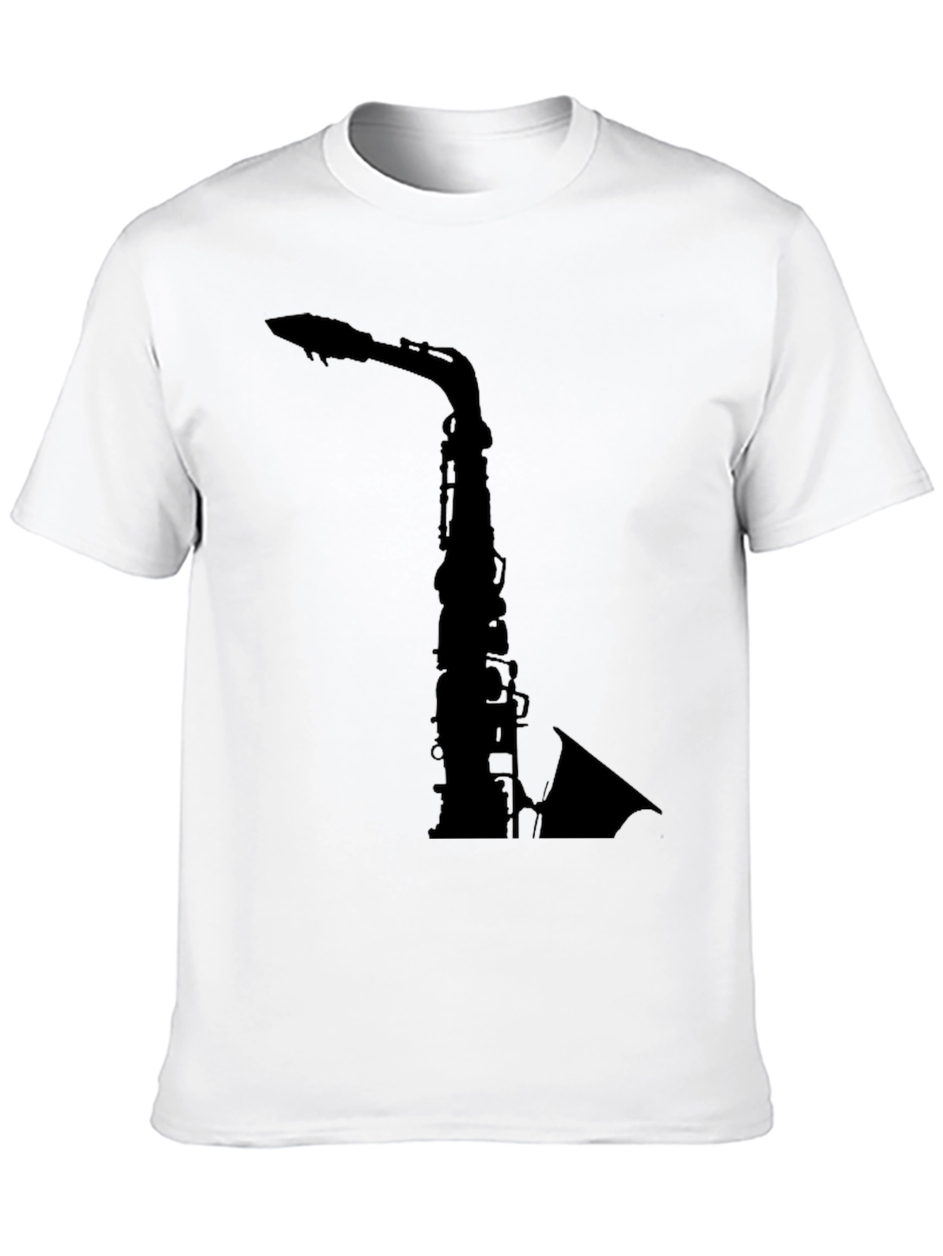Saxophone Silhouette T-Shirt - Cool Music Tee