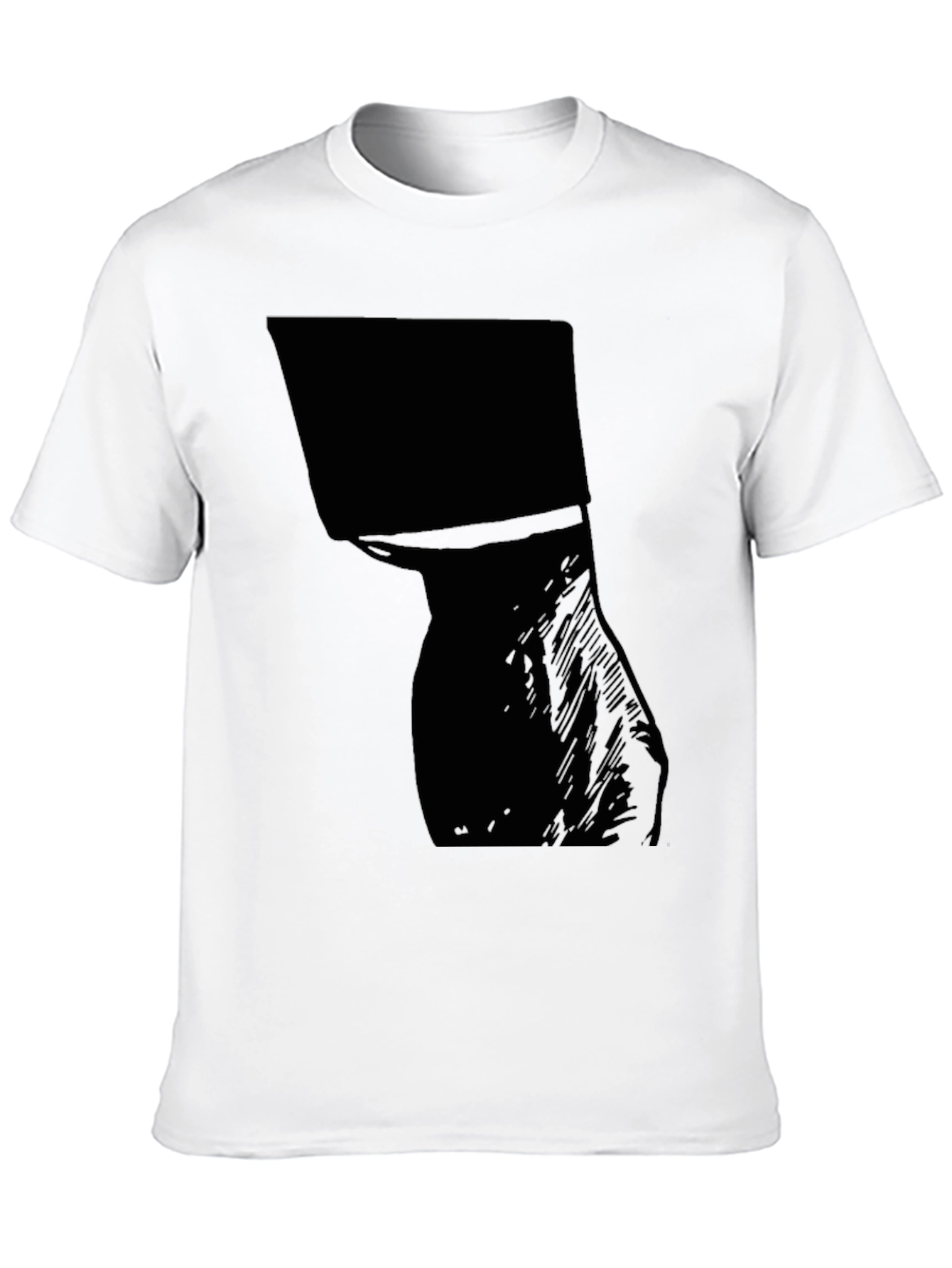 Mens Graphic Tee - Abstract Silhouette Design