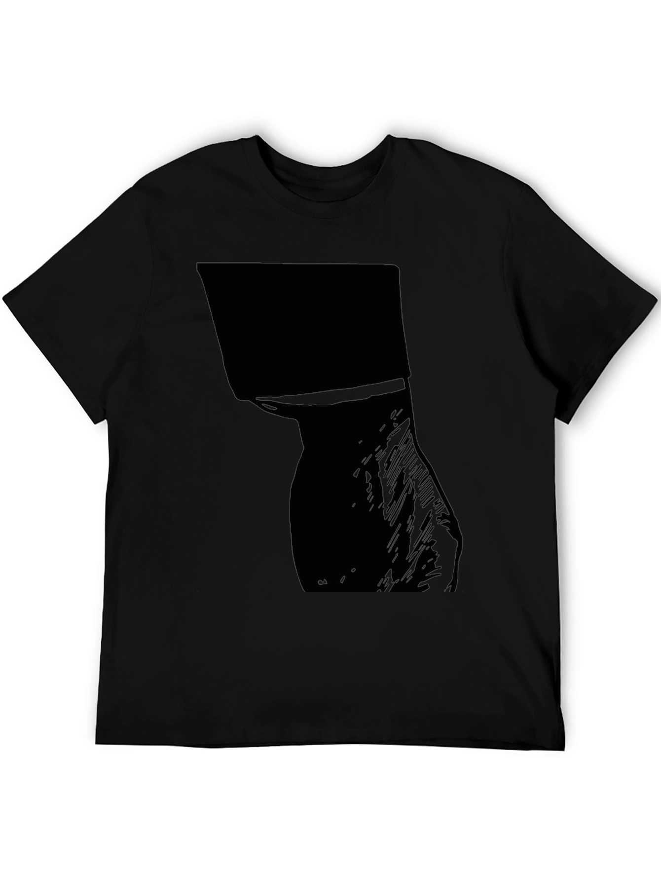 Mens Graphic Tee - Abstract Silhouette Design