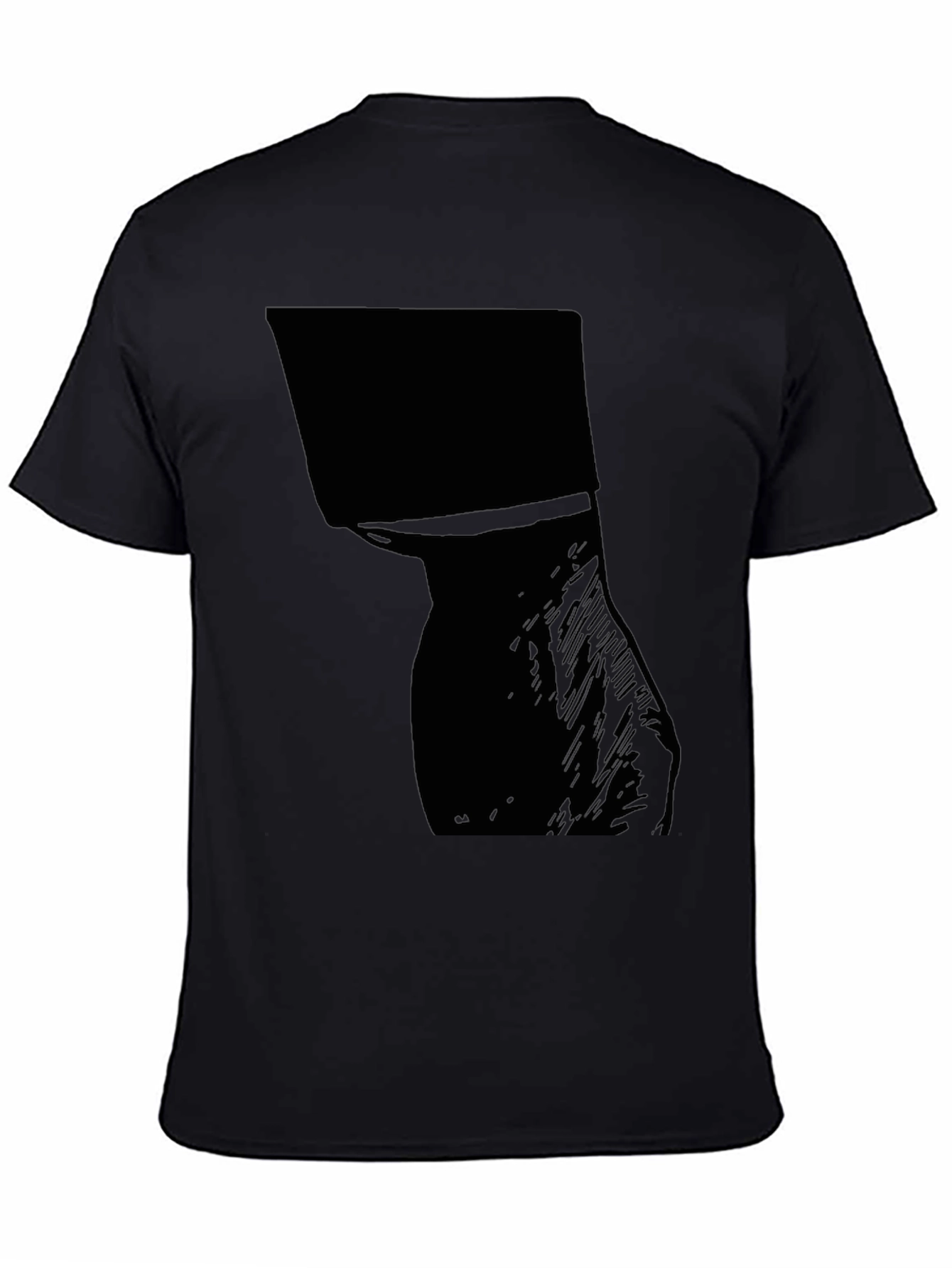 Mens Graphic Tee - Abstract Silhouette Design