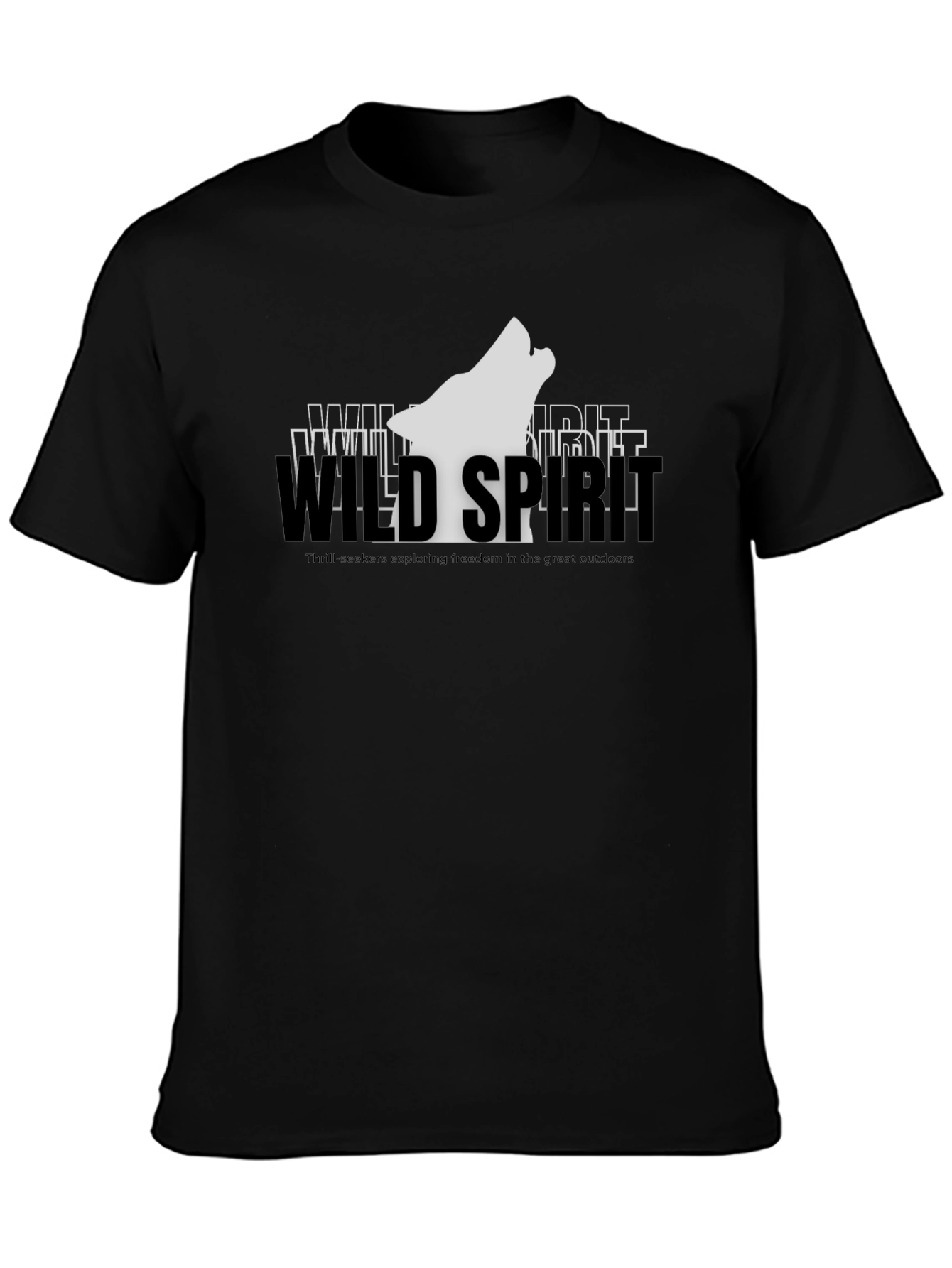 Wild Spirit Graphic Tee - Black