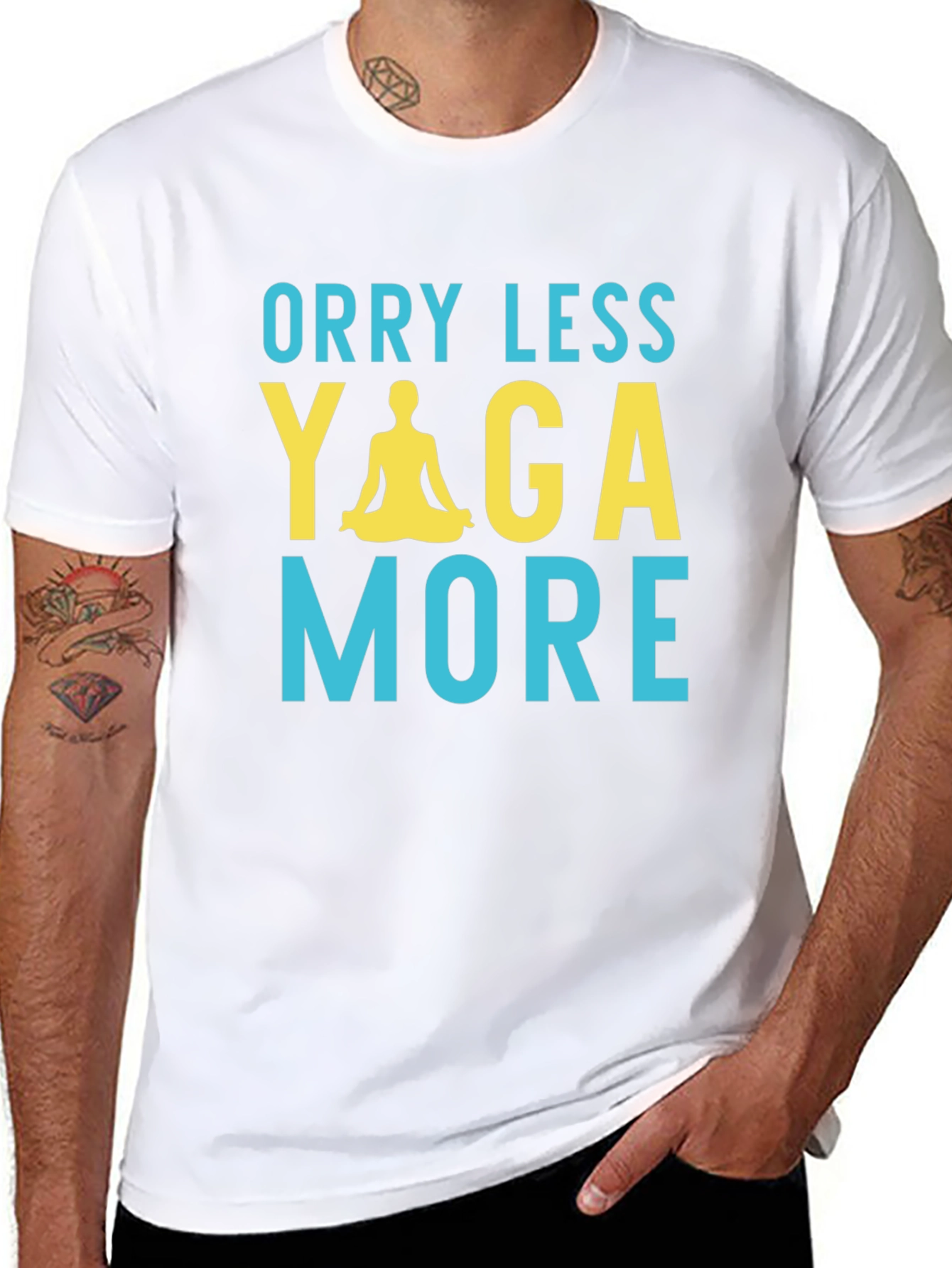Worry Less Yoga More Graphic Tee