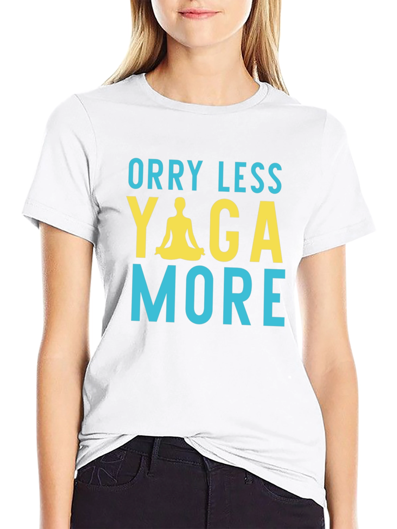 Worry Less Yoga More Graphic Tee
