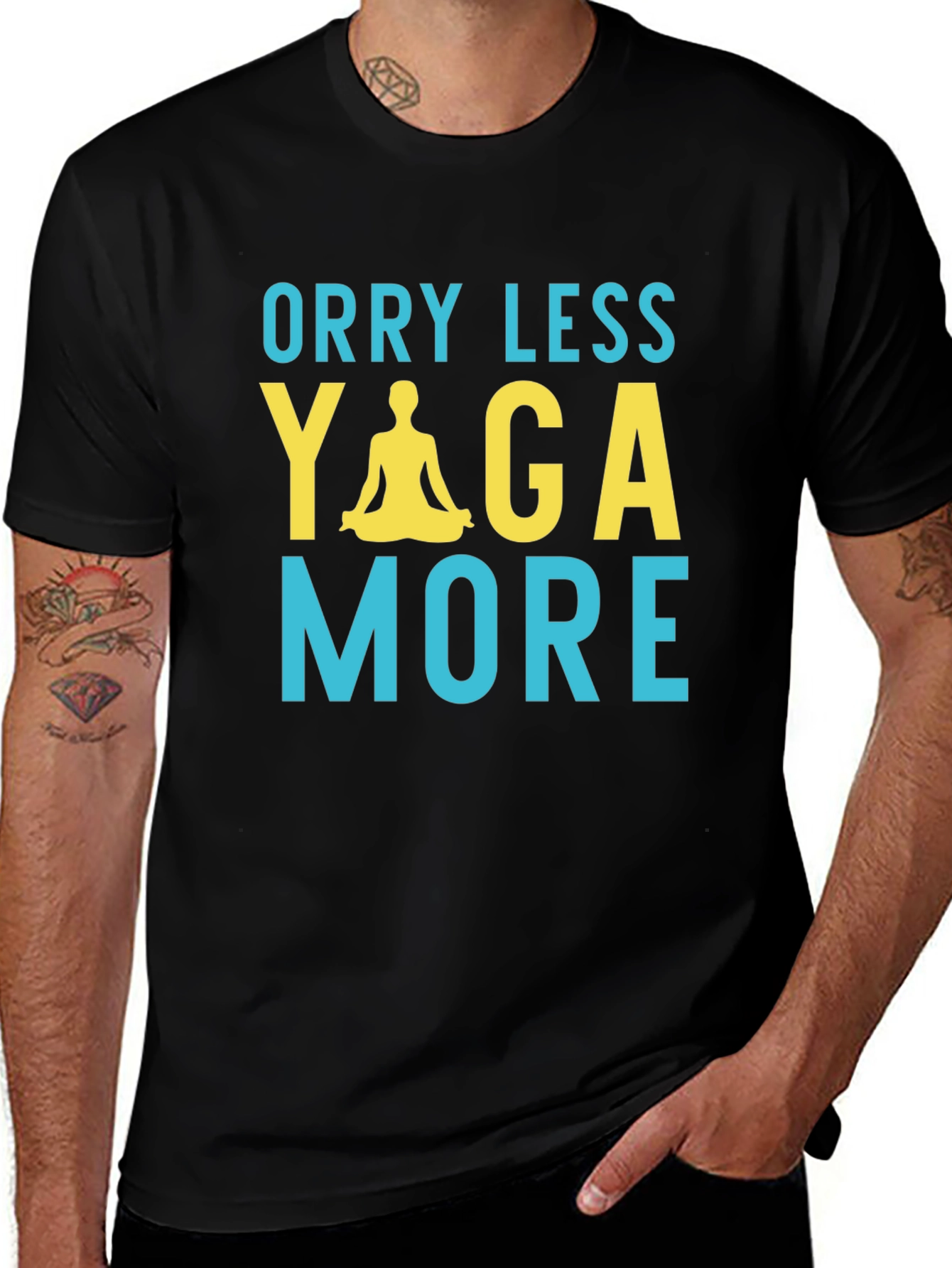 Worry Less Yoga More Graphic Tee