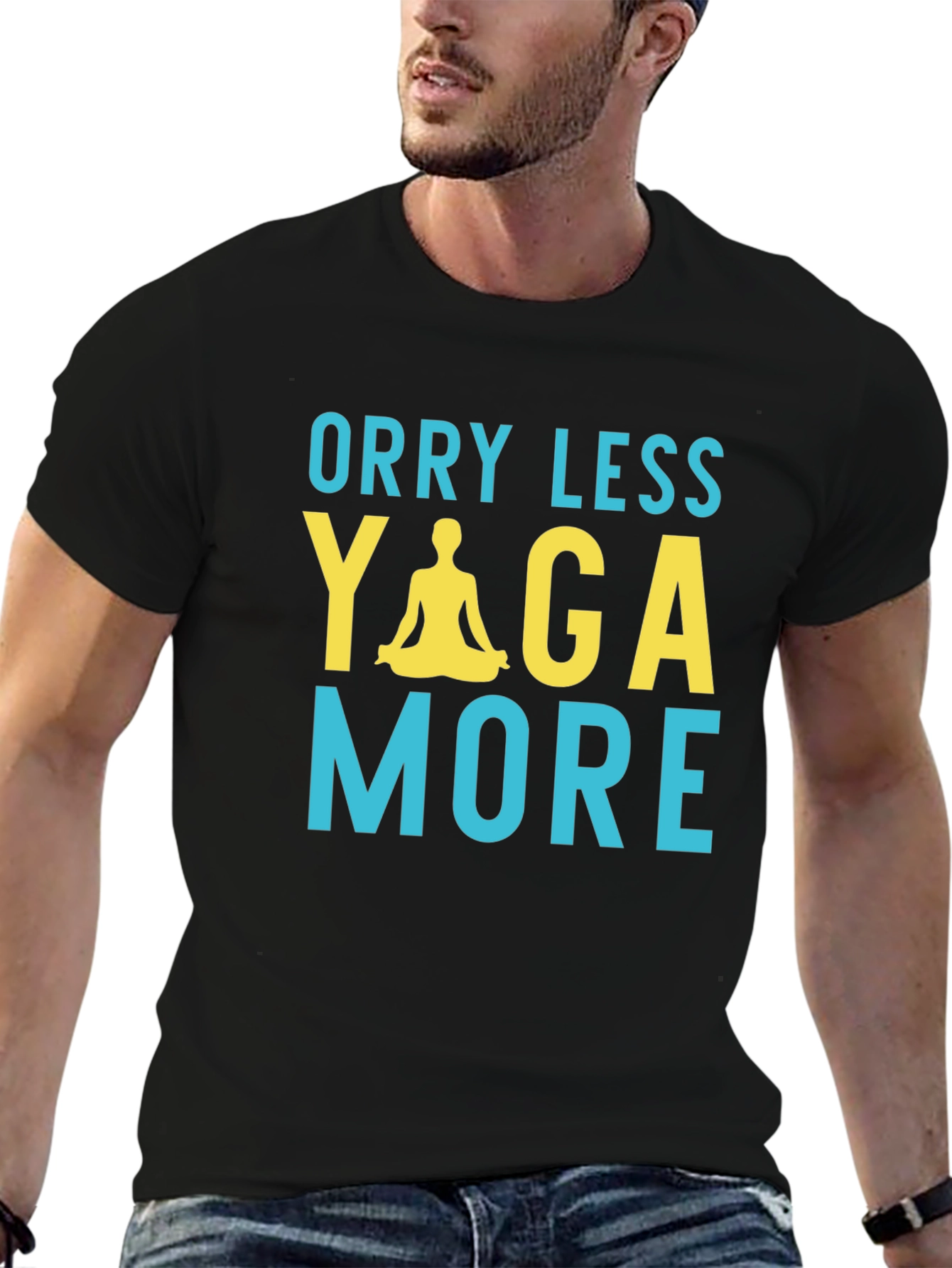 Worry Less Yoga More Graphic Tee