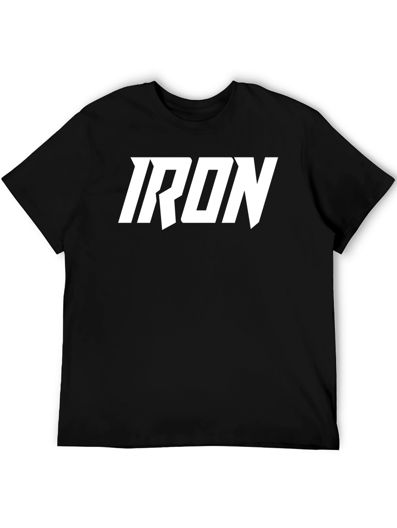 IRON Bold Graphic Black T-Shirt