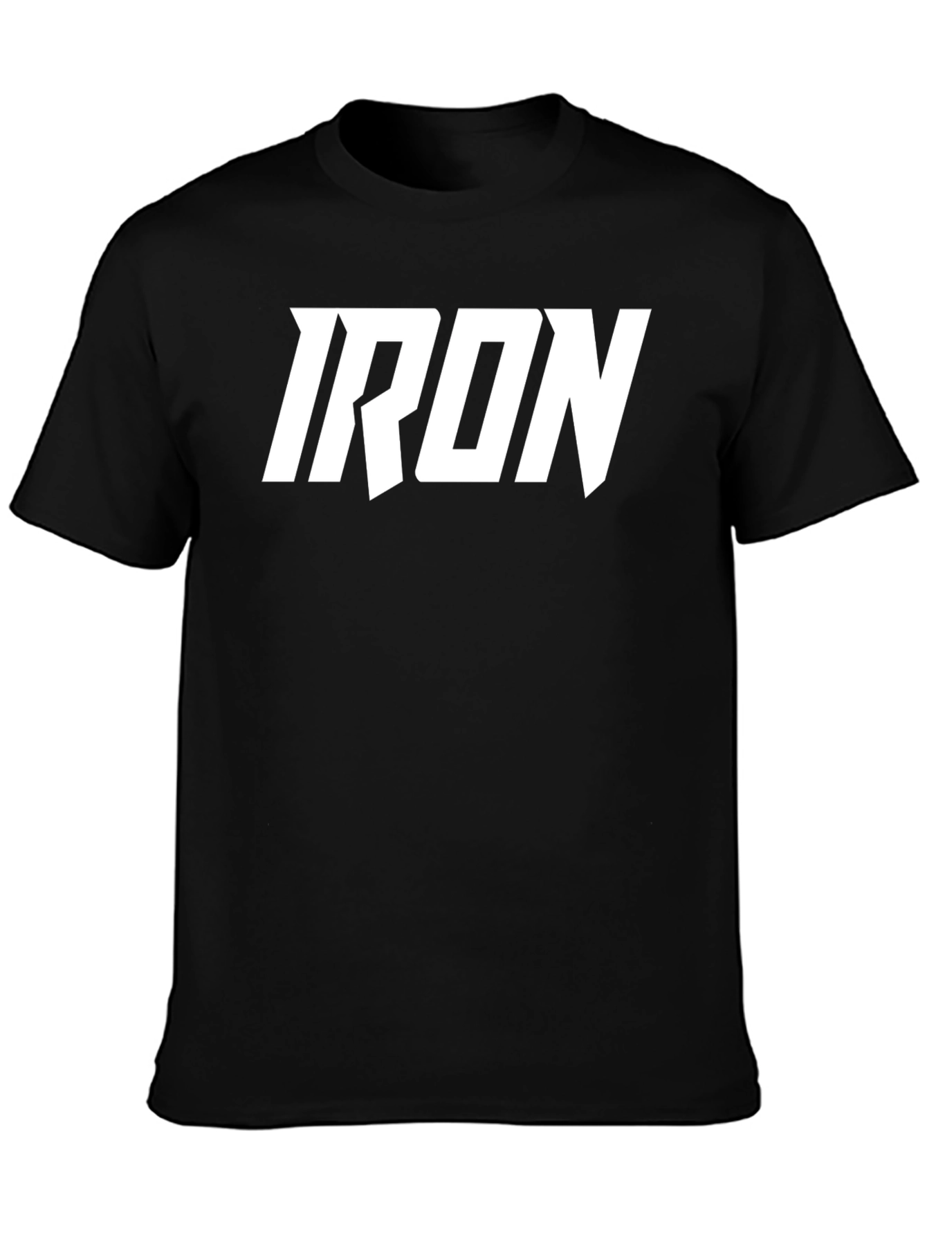 IRON Bold Graphic Black T-Shirt