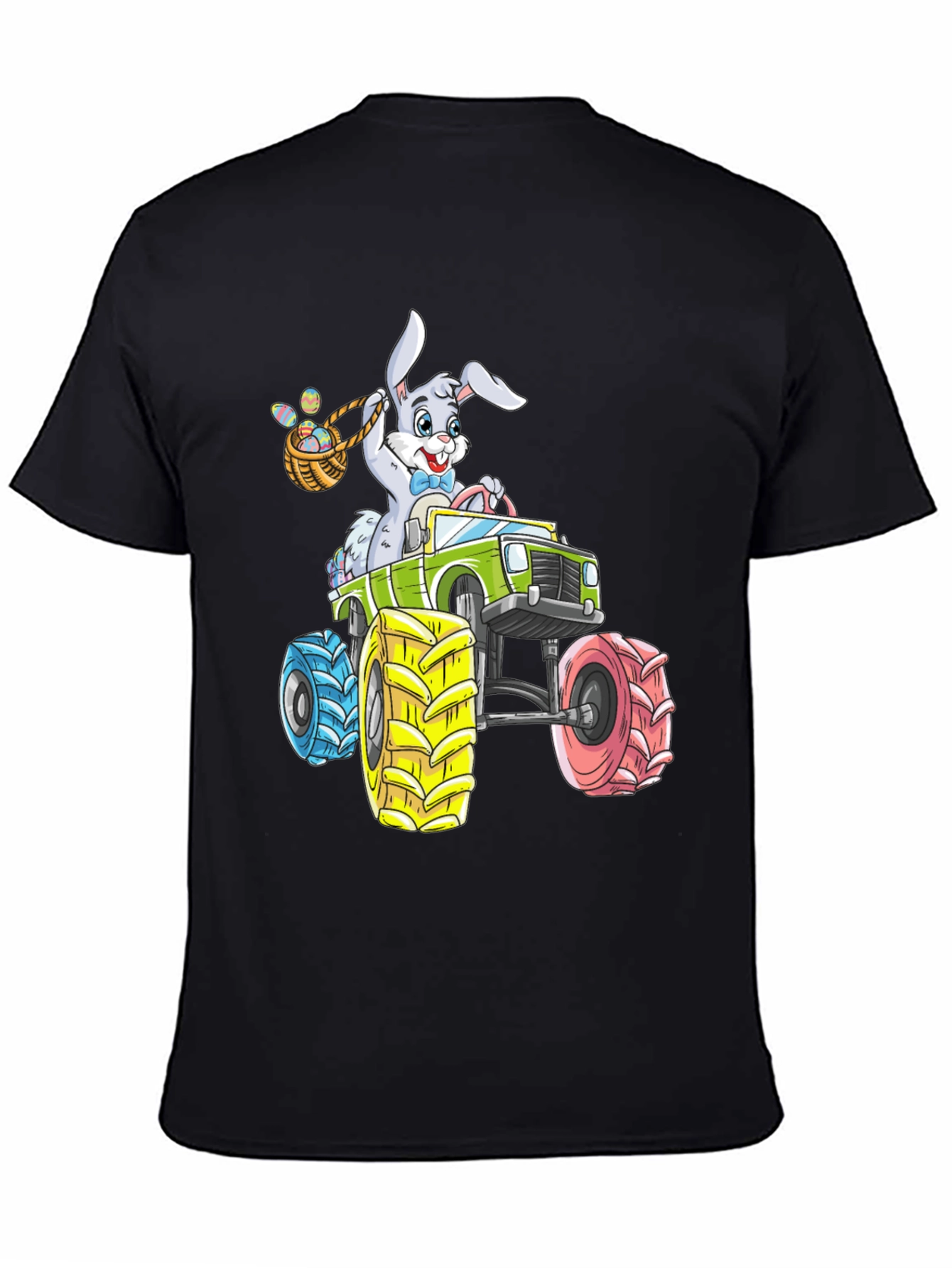Easter Bunny Monster Truck Graphic T-Shirt