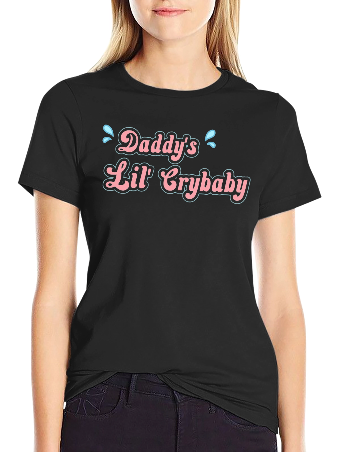 Daddys Lil Crybaby Funny Graphic T-Shirt
