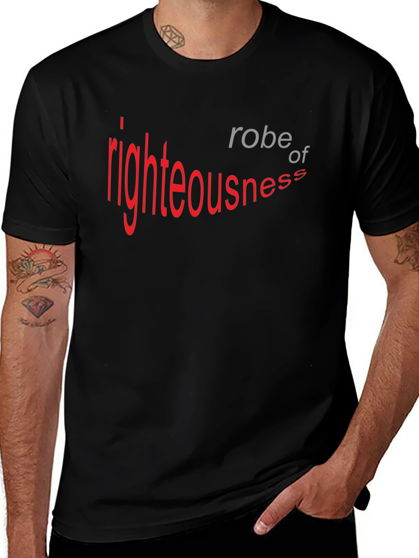 Robe of Righteousness Black Graphic Tee