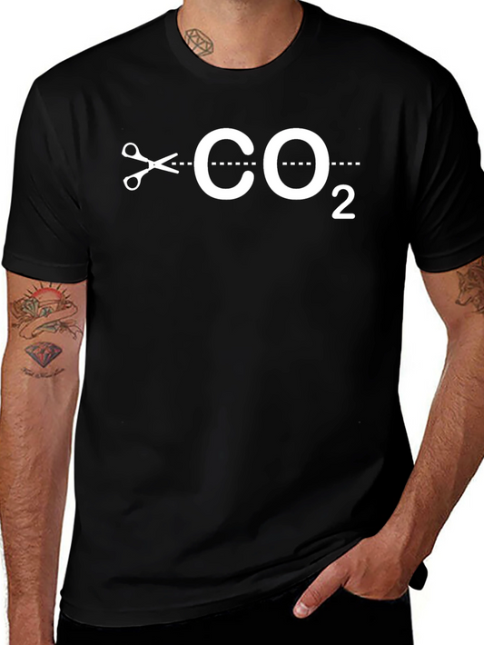 Cut CO2 Graphic T-Shirt - Eco-Friendly Statement Tee