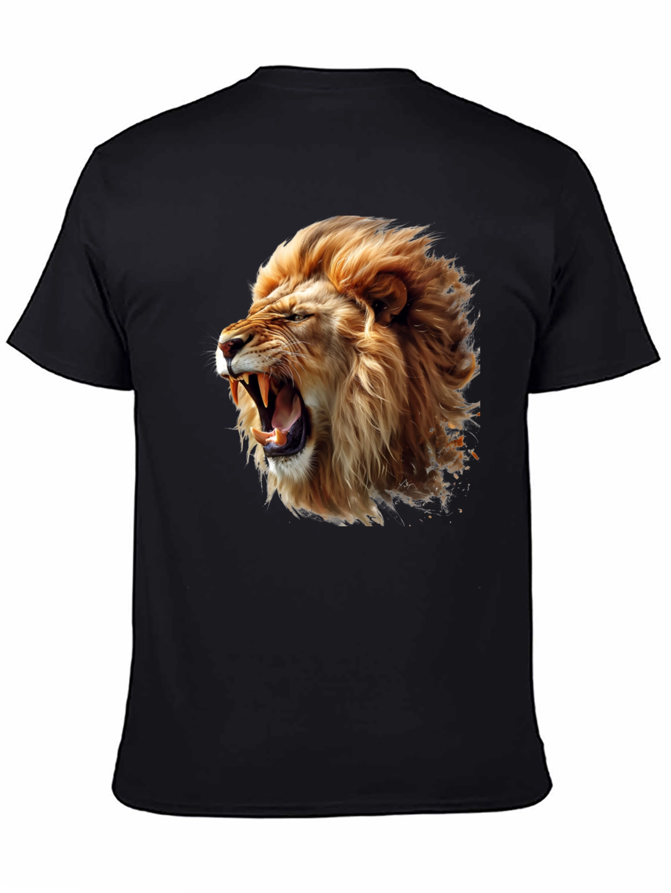 Lion Roar Graphic Tee - Black