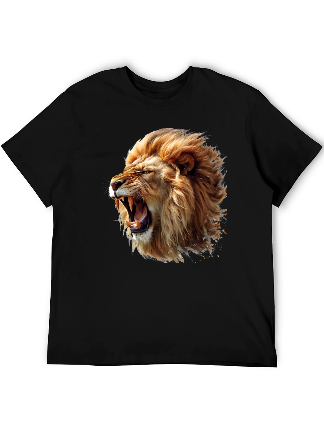 Lion Roar Graphic Tee - Black