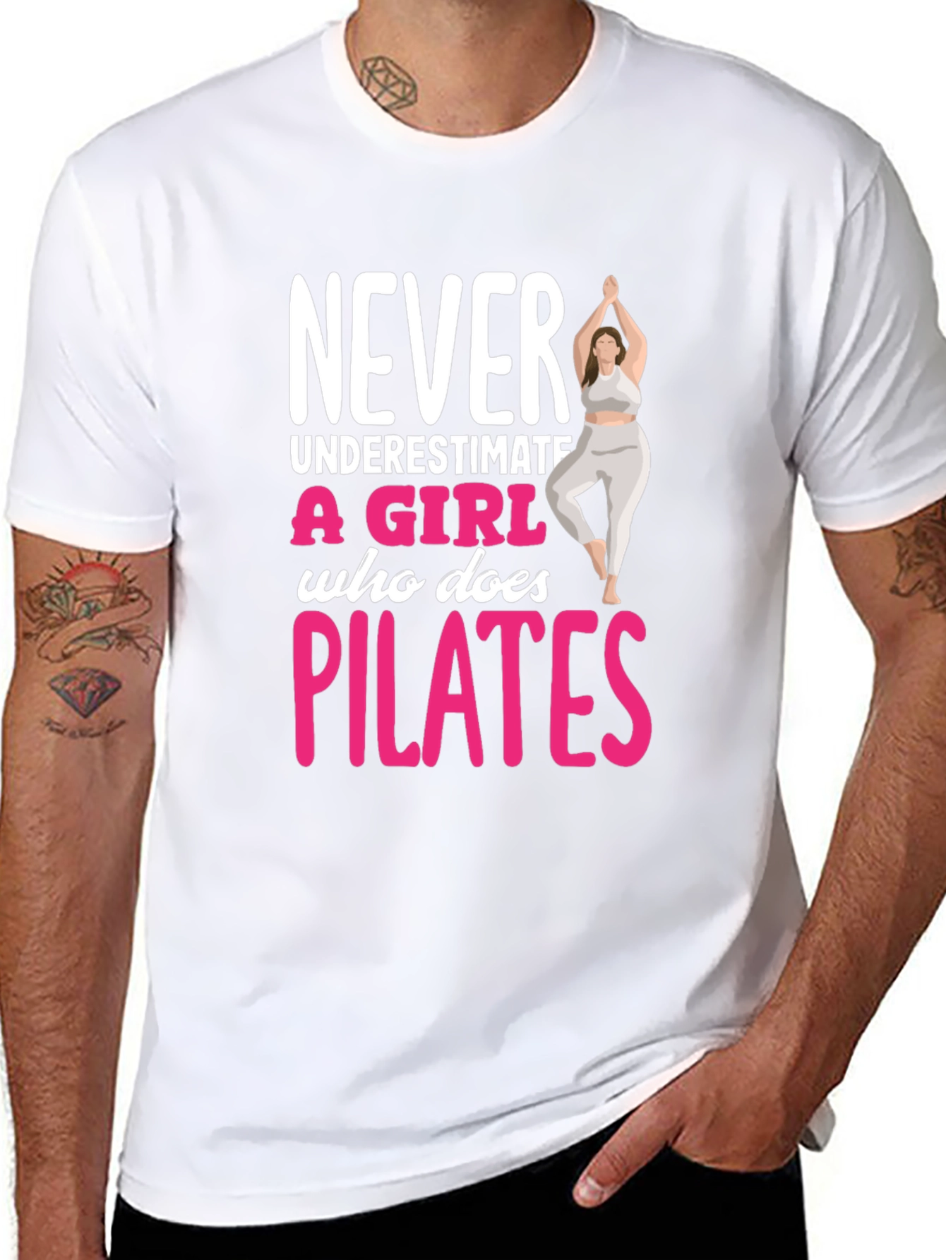 Never Underestimate a Girl Who Does Pilates T-Shirt