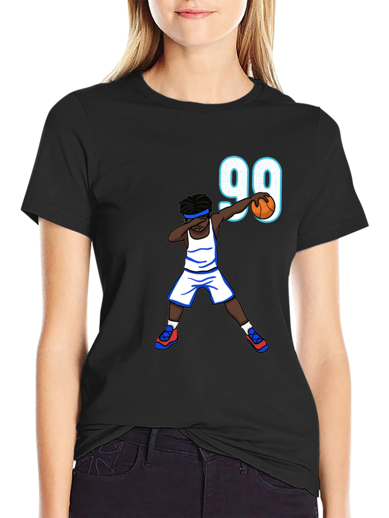 Basketball Dab T-Shirt - Number 99