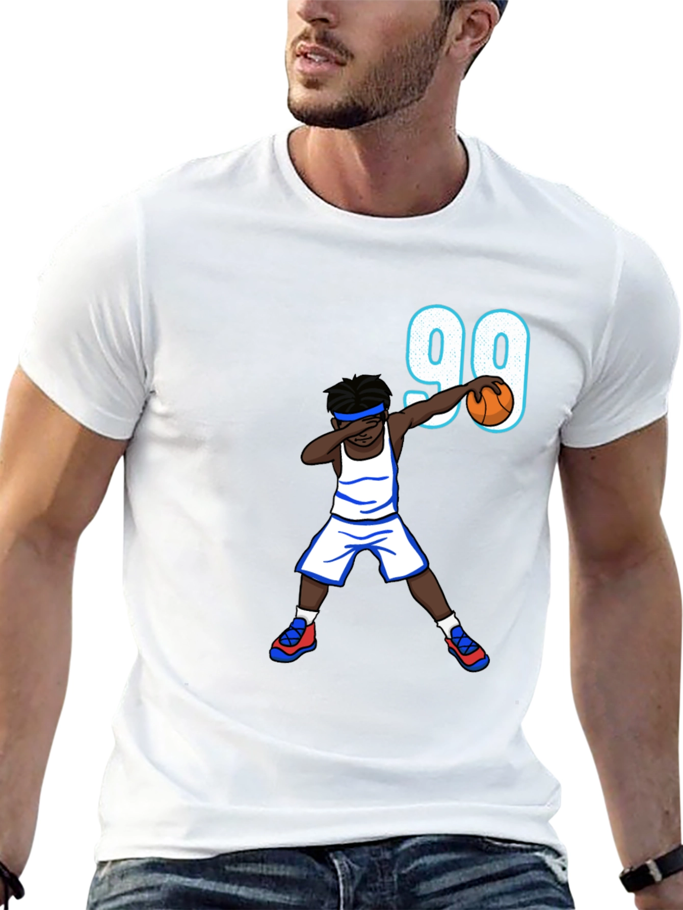 Basketball Dab T-Shirt - Number 99