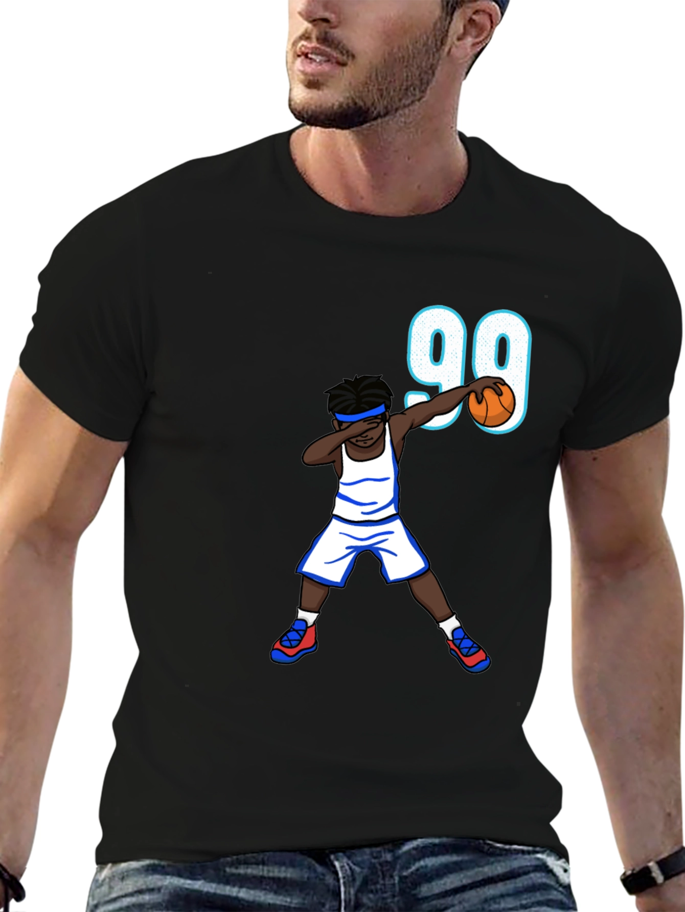 Basketball Dab T-Shirt - Number 99