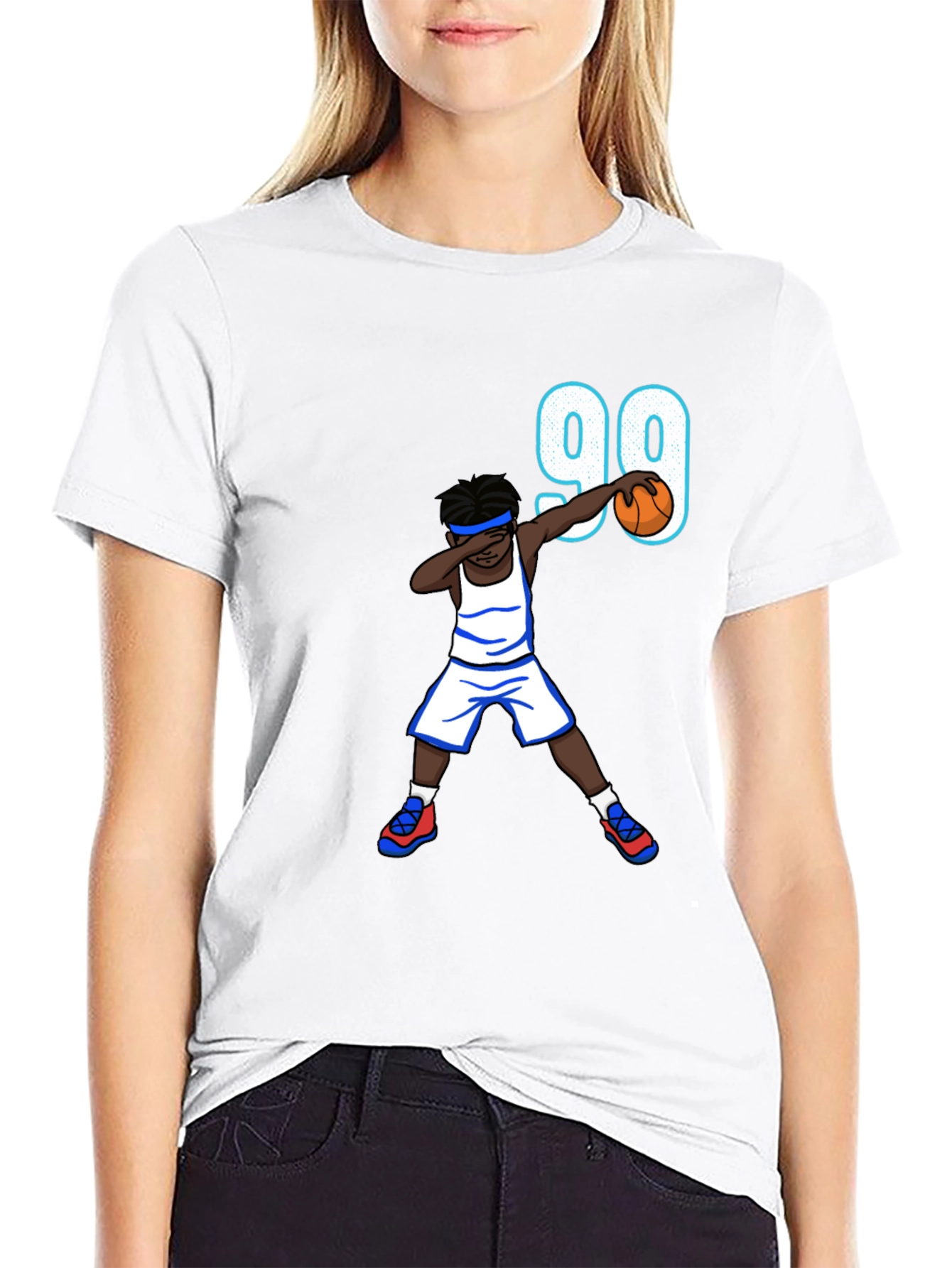 Basketball Dab T-Shirt - Number 99