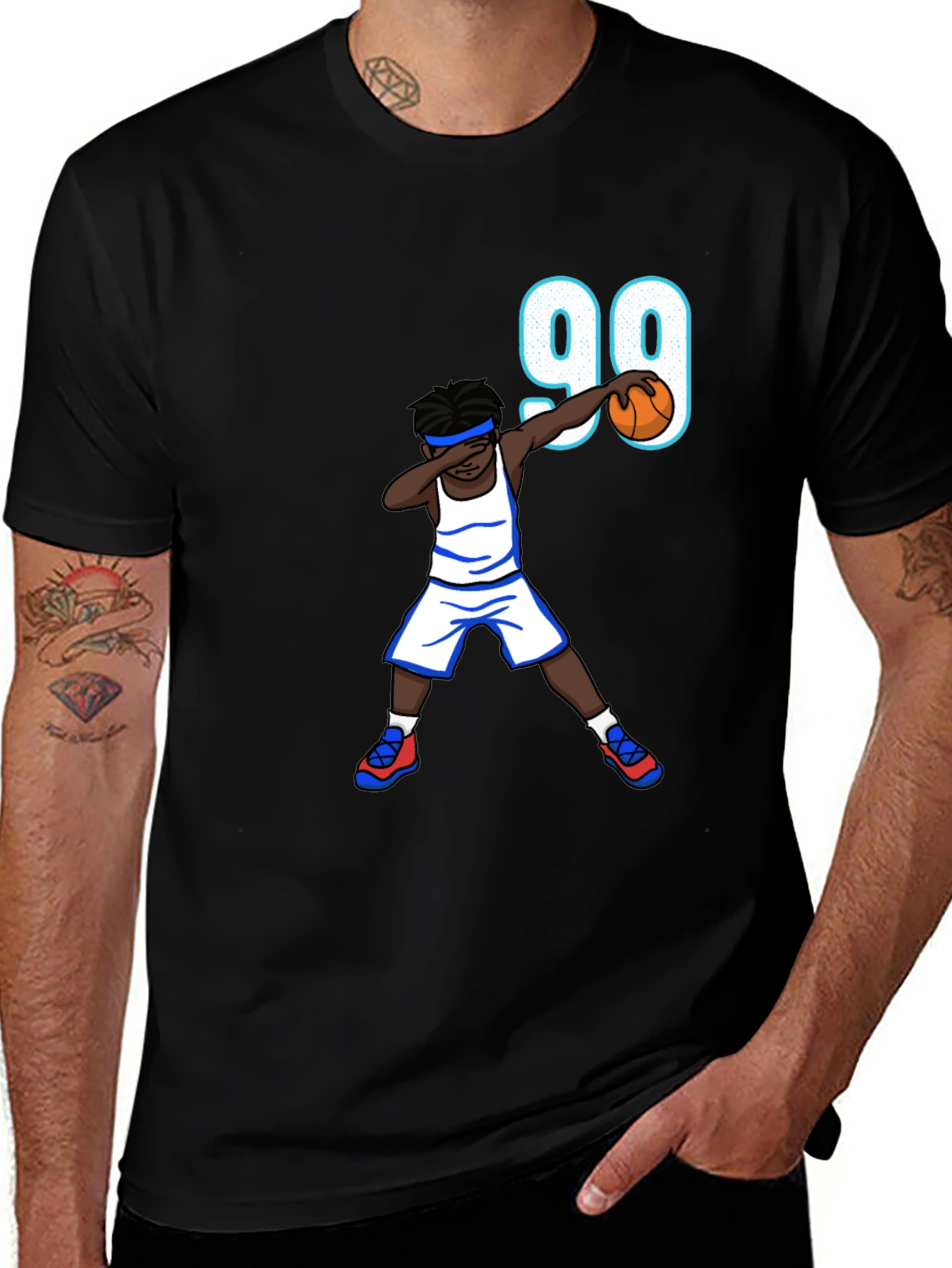 Basketball Dab T-Shirt - Number 99