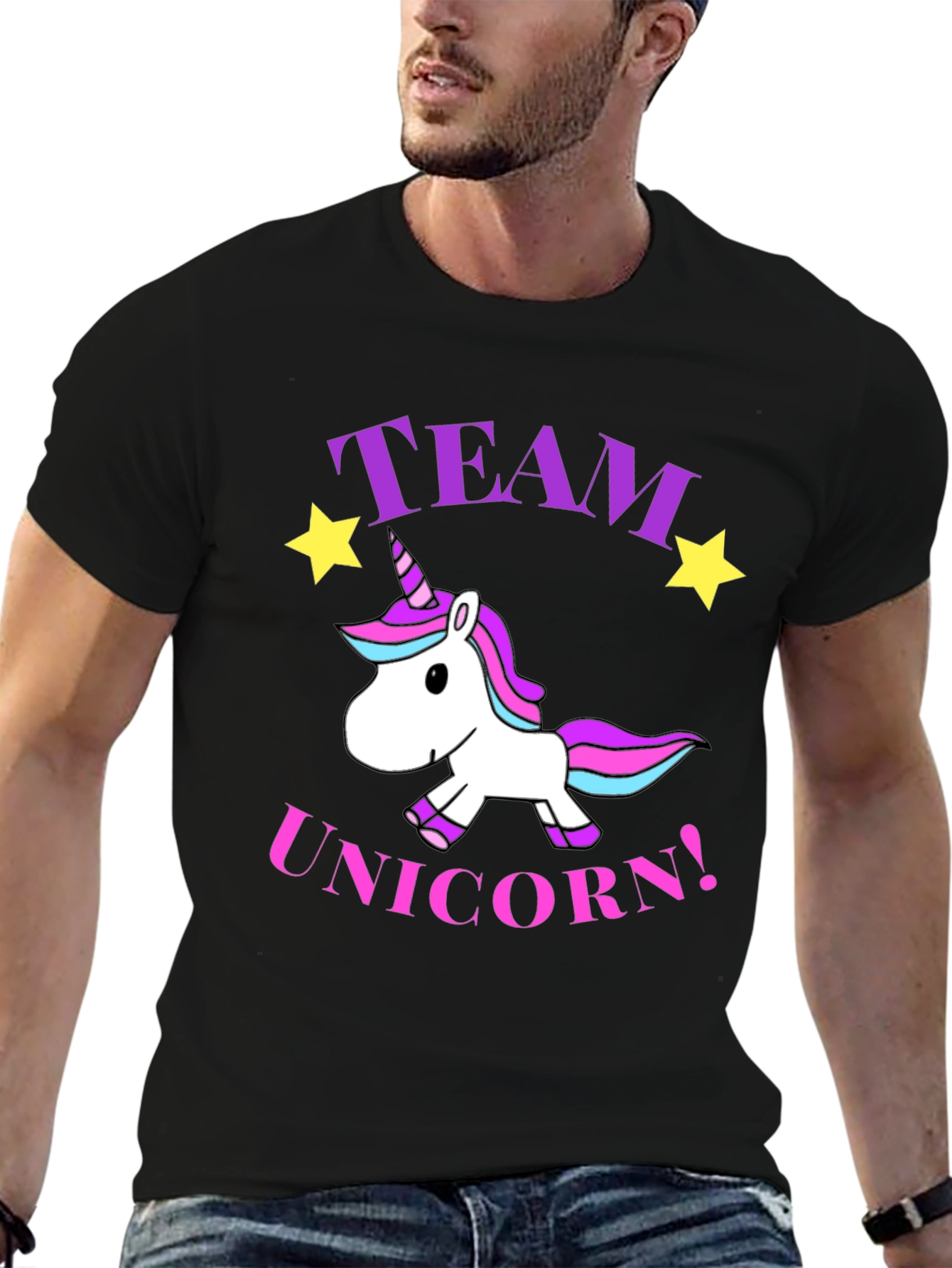 Team Unicorn Novelty Graphic T-Shirt