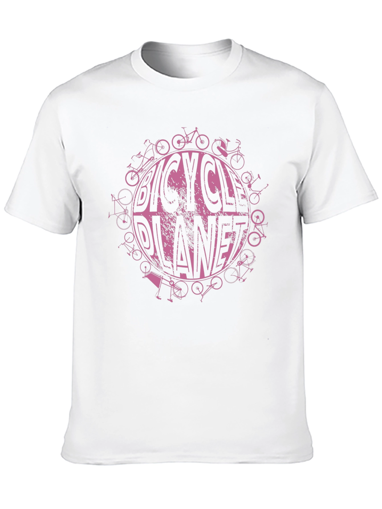 Bicycle Planet Graphic Tee - Black Cotton T-Shirt