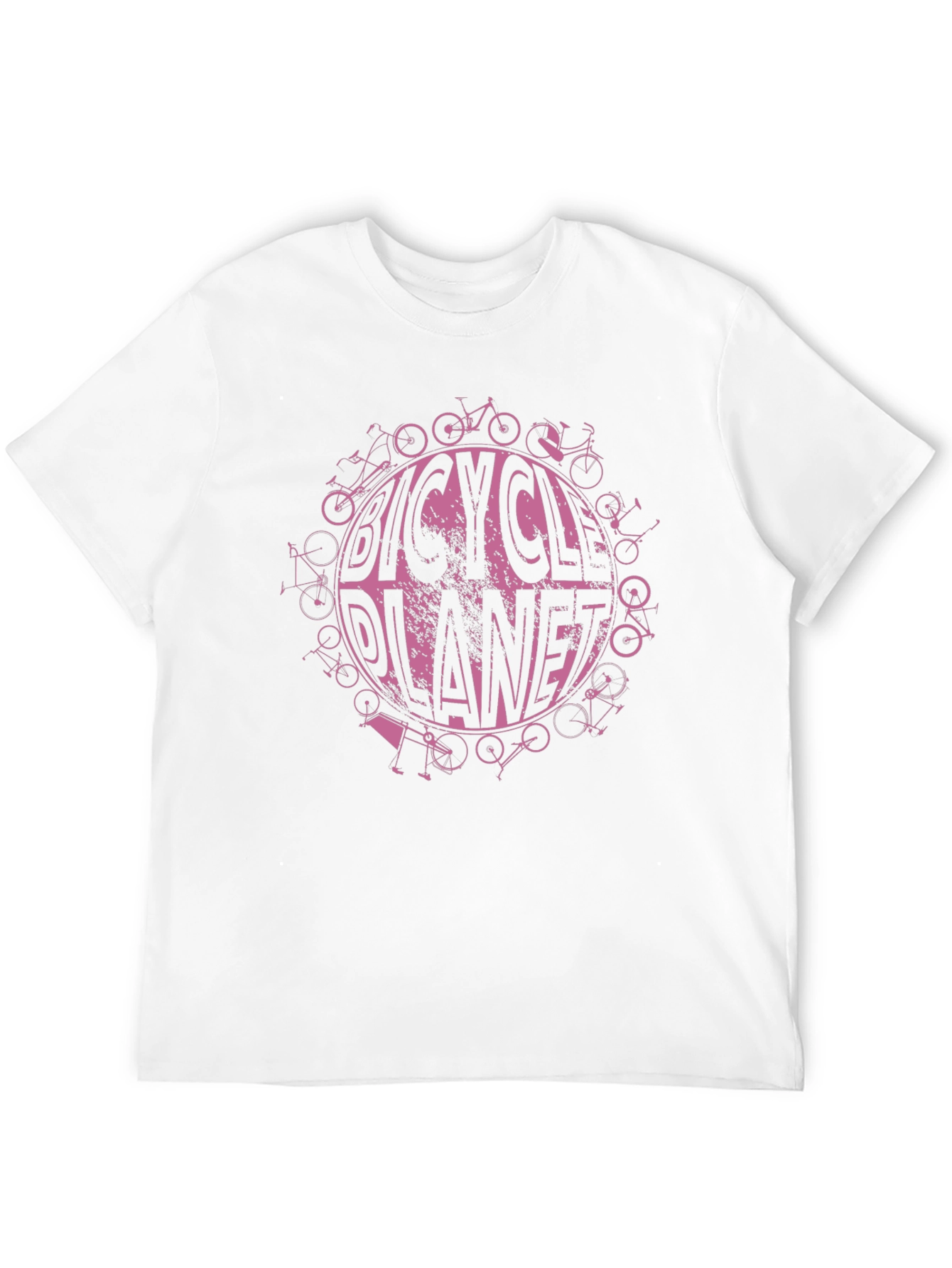Bicycle Planet Graphic Tee - Black Cotton T-Shirt