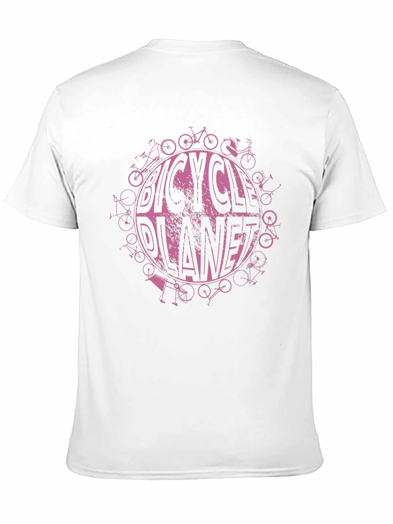 Bicycle Planet Graphic Tee - Black Cotton T-Shirt